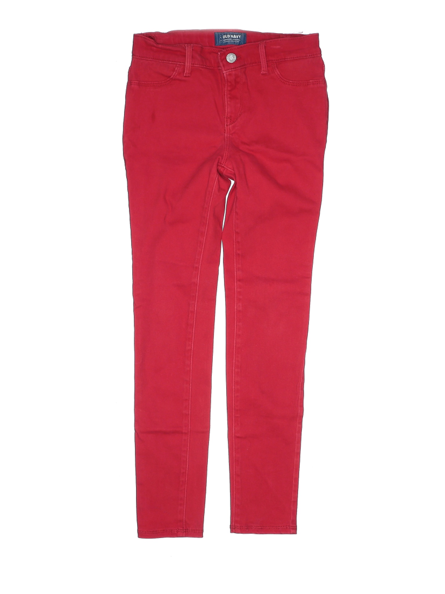 red jeggings old navy