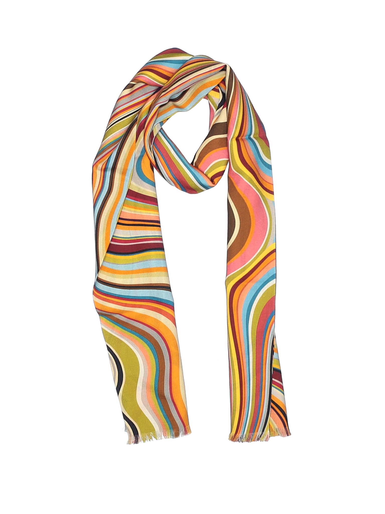 Paul Smith Women Orange Scarf One Size | eBay