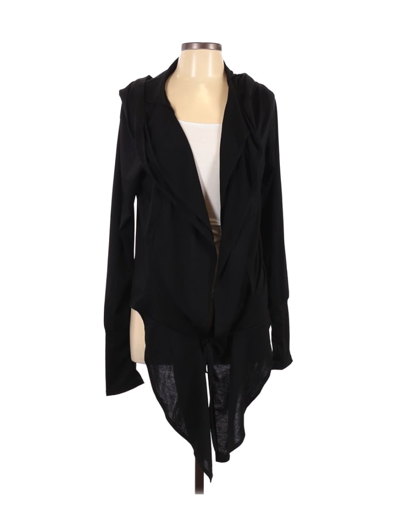 Misslook Solid Black Cardigan Size L - 86% off | thredUP