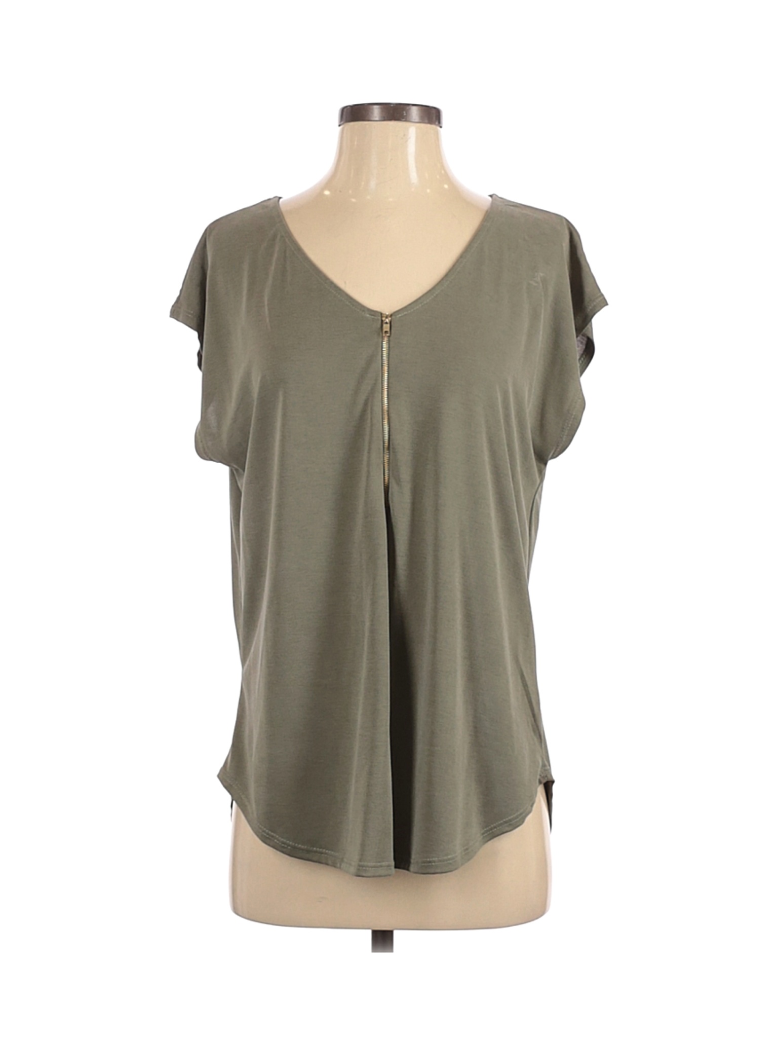 NWT Green Envelope Women Green Short Sleeve Top M | eBay
