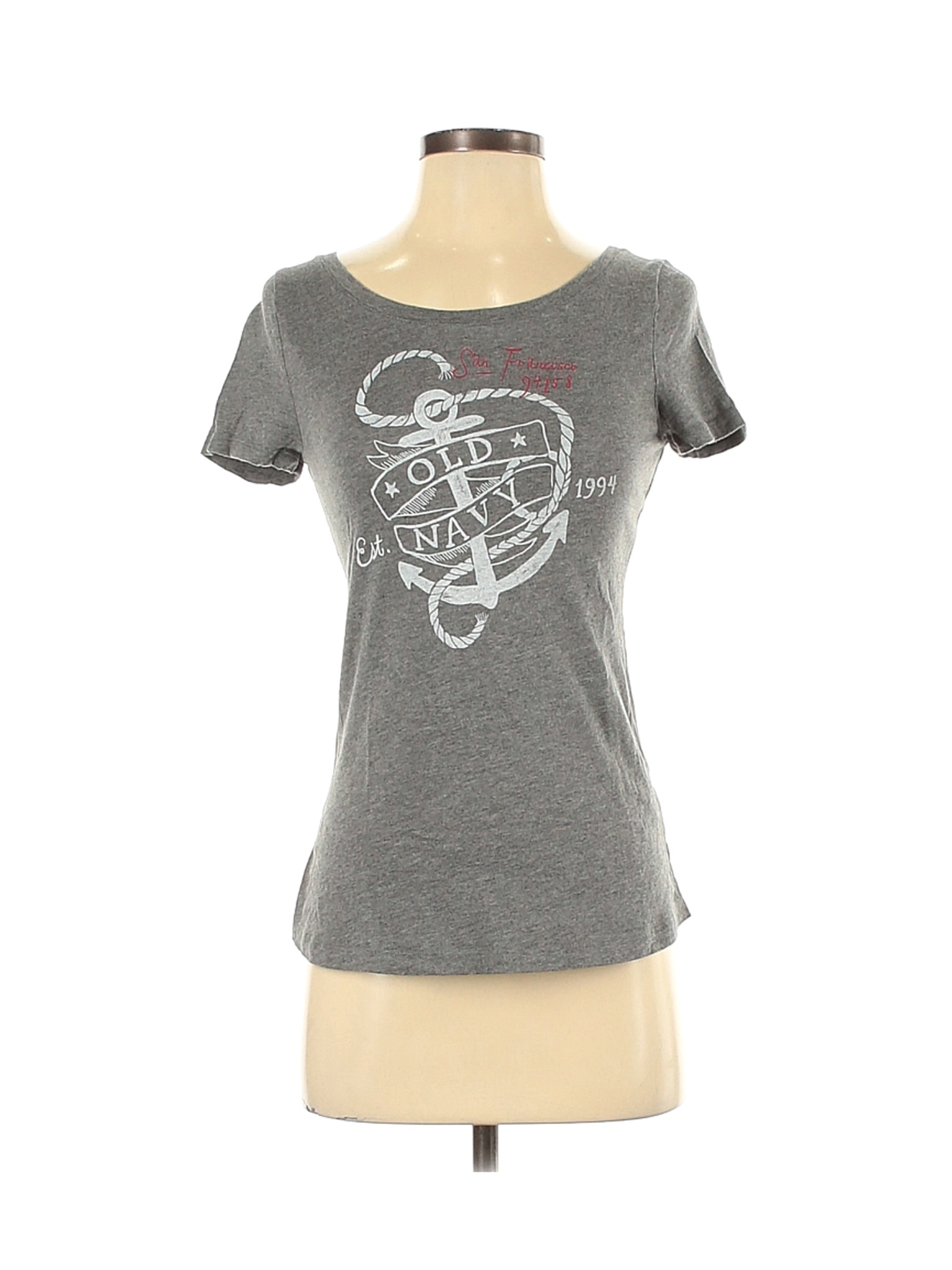 Old Navy Women Gray Short Sleeve T-Shirt XS | eBay