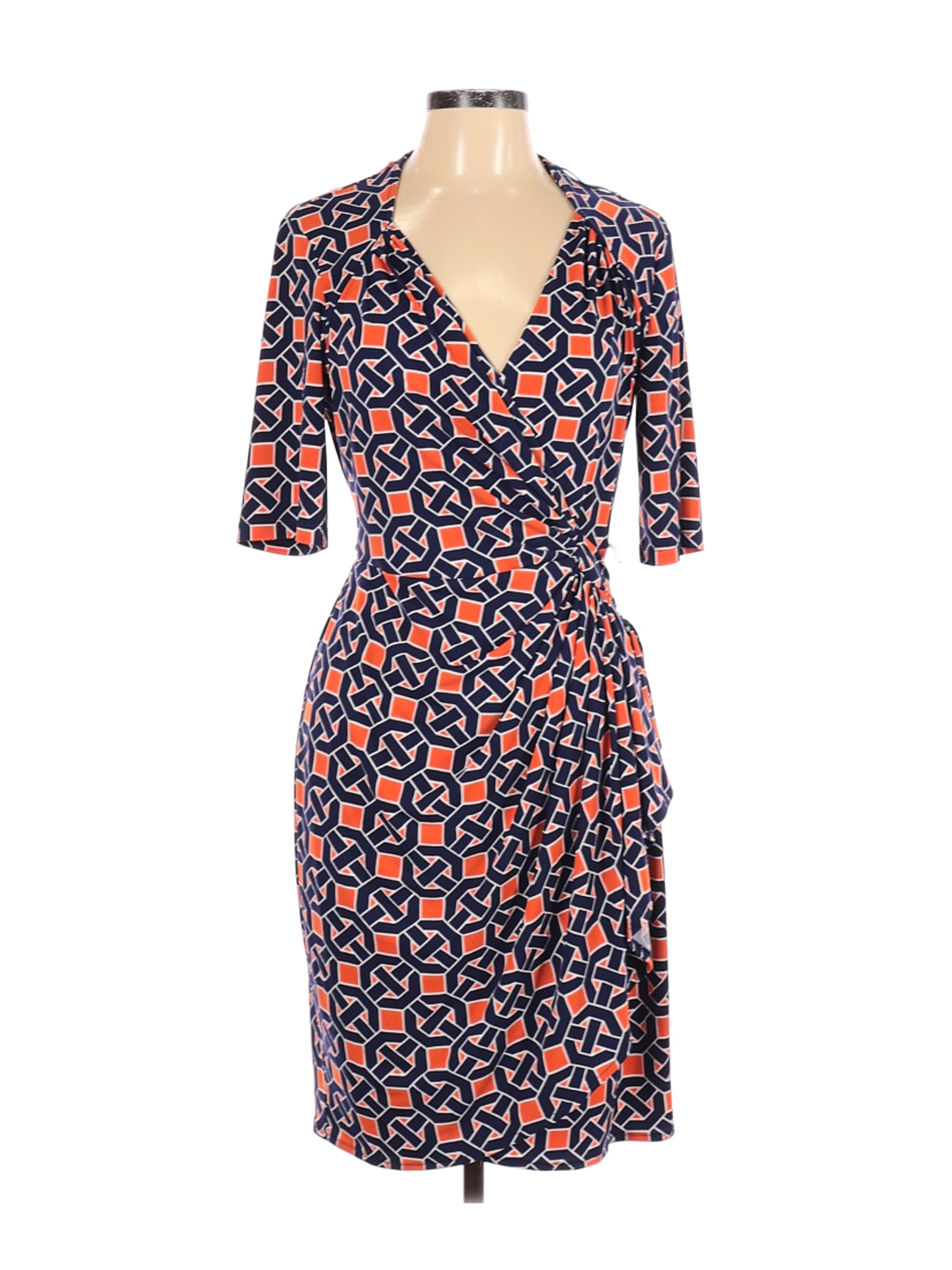 Maggy London Multi Color Blue Casual Dress Size 12 73 off ThredUp