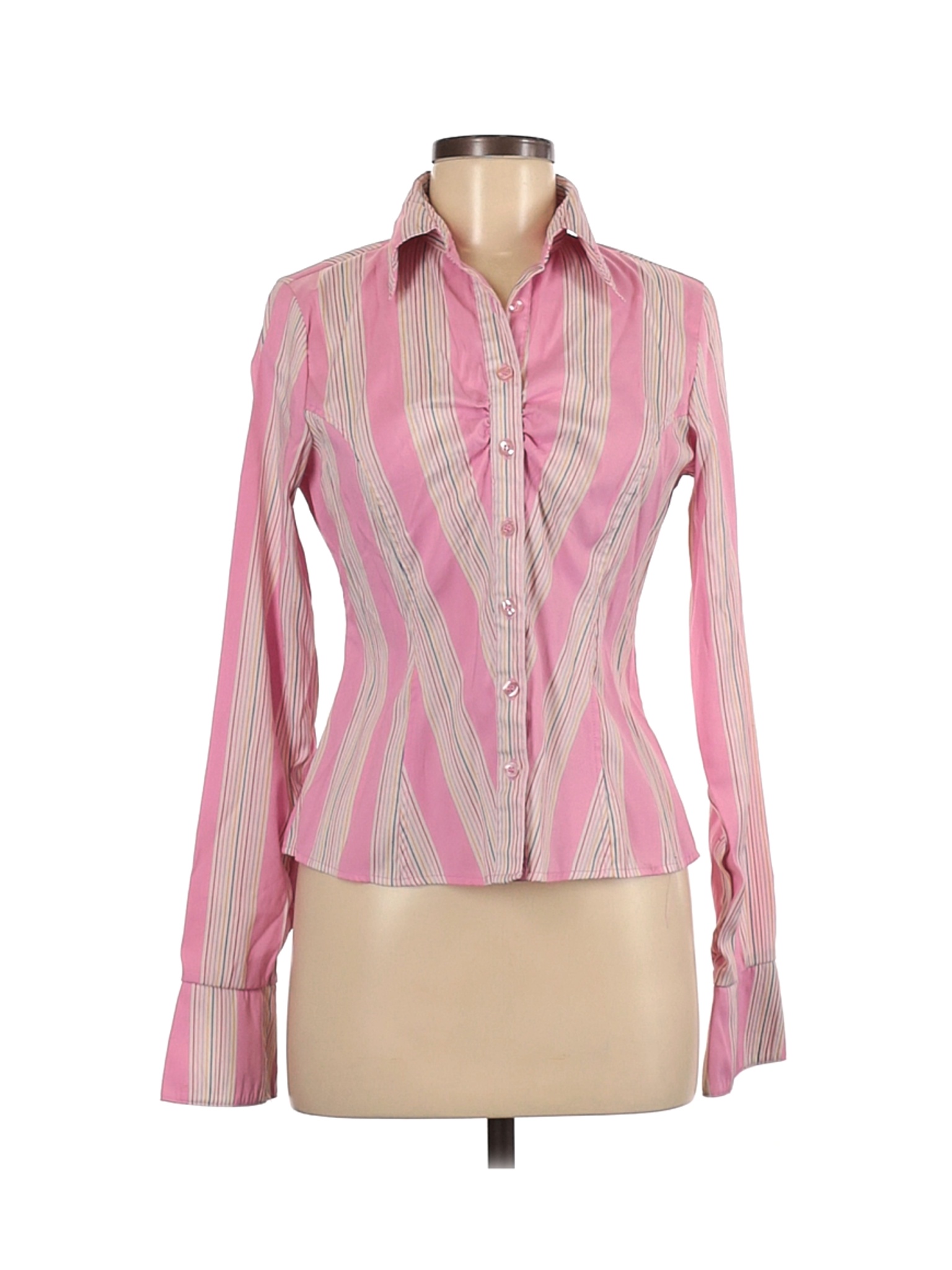 Cotton Express Women Pink Long Sleeve Blouse M | eBay