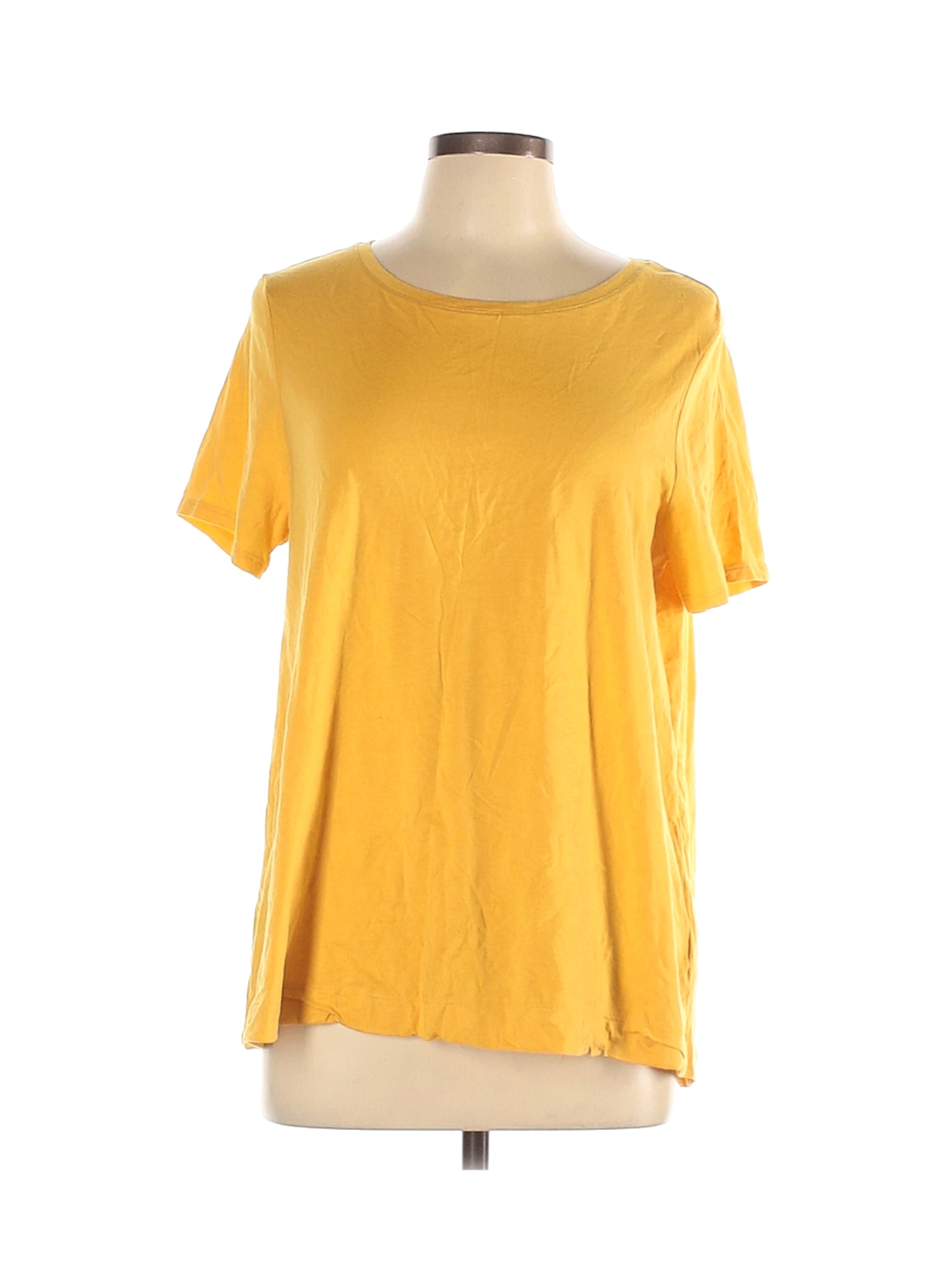 Old Navy Women Yellow Short Sleeve T-Shirt L | eBay