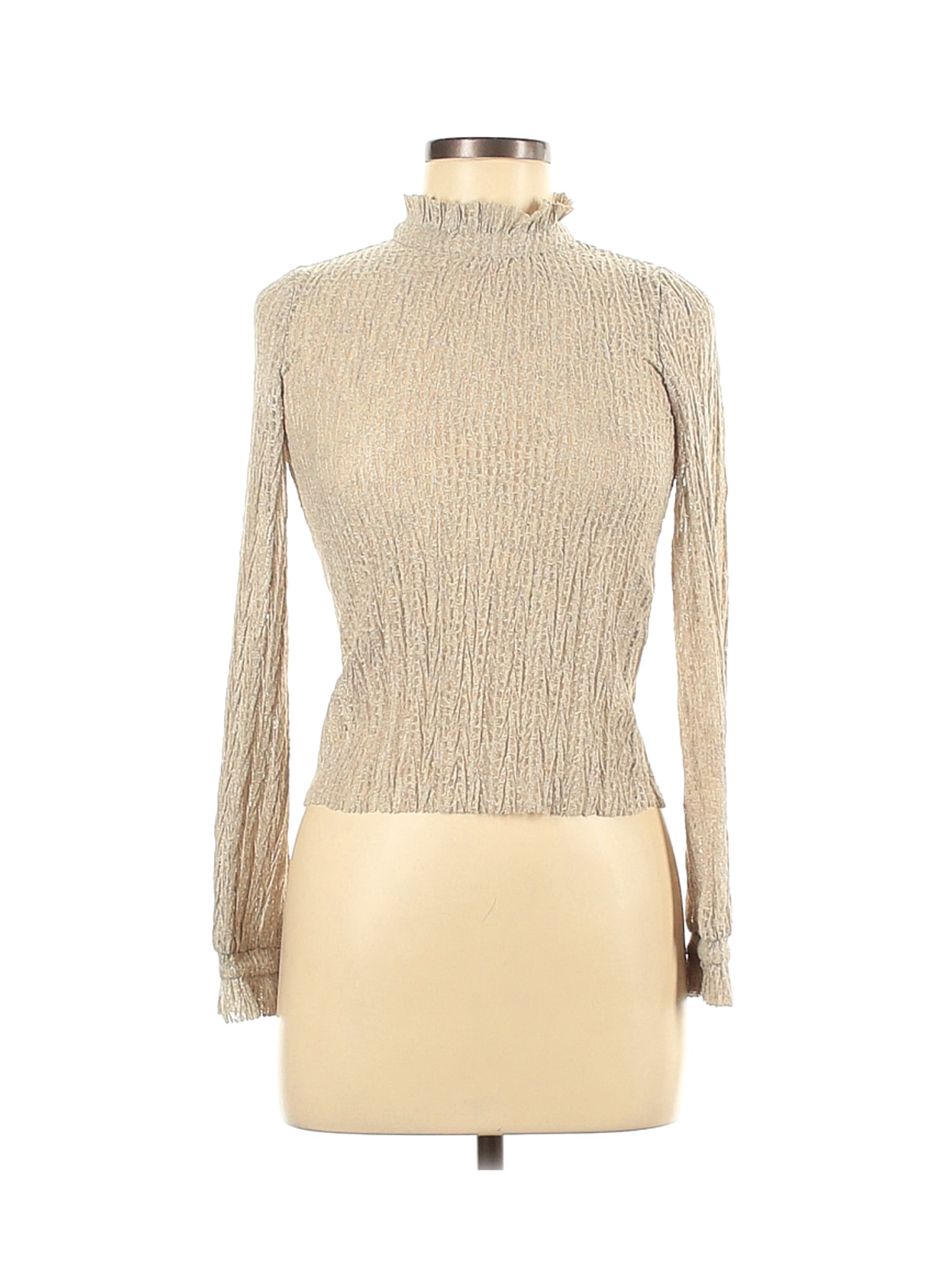 Zara Women Brown Long Sleeve Top S | eBay