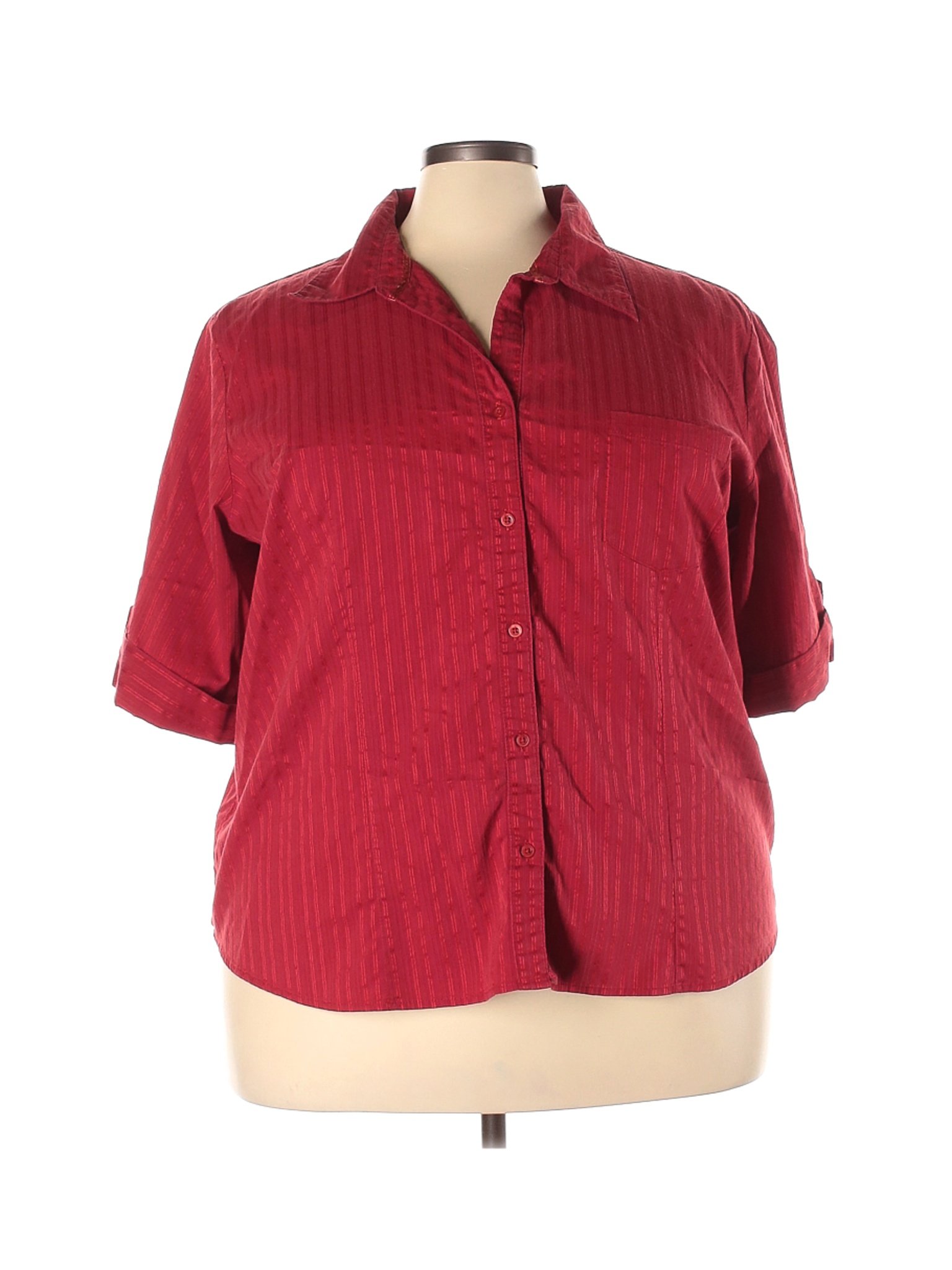 red button up shirt 3x