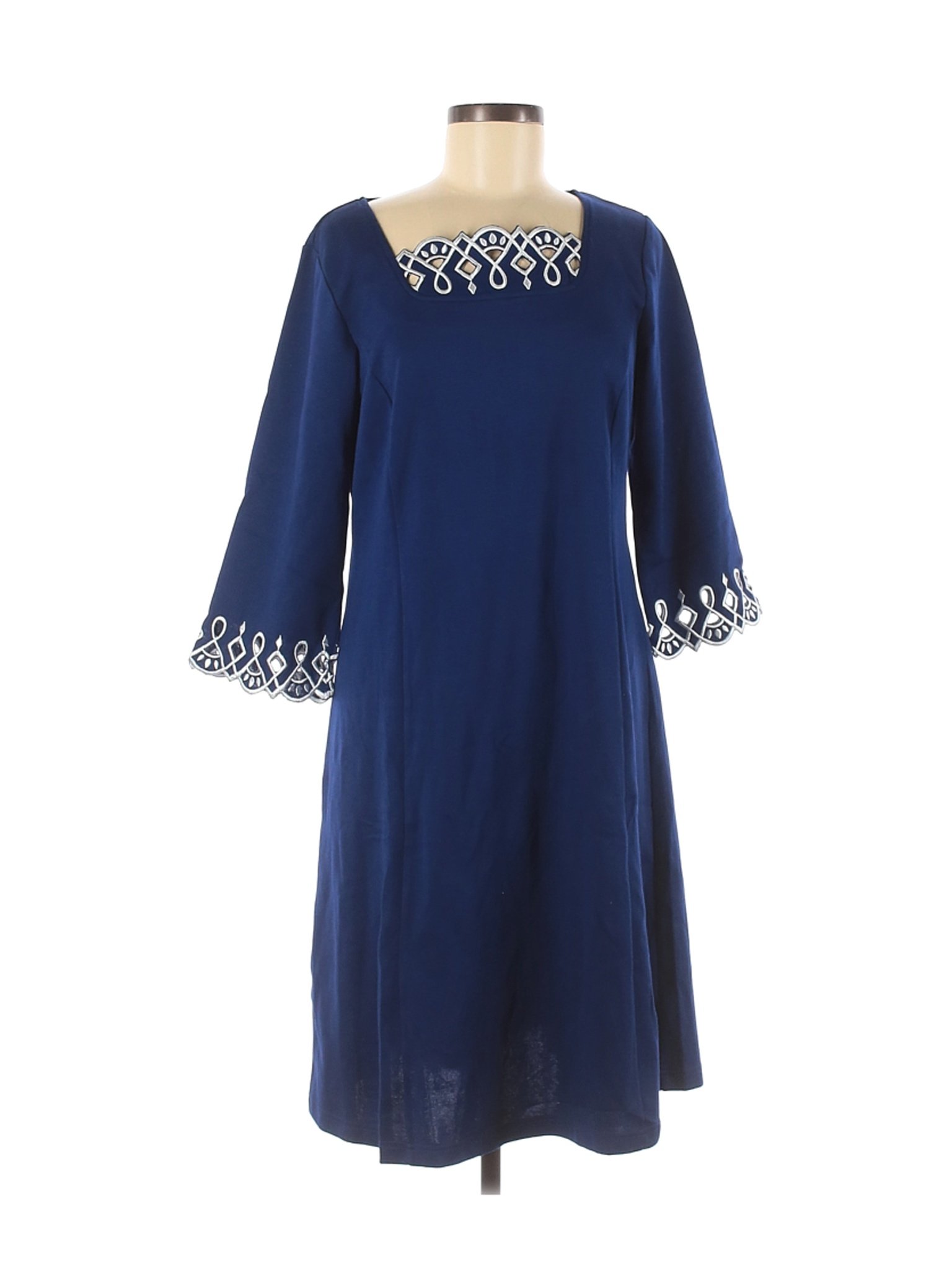 NWT Bob Mackie Women Blue Casual Dress M | eBay