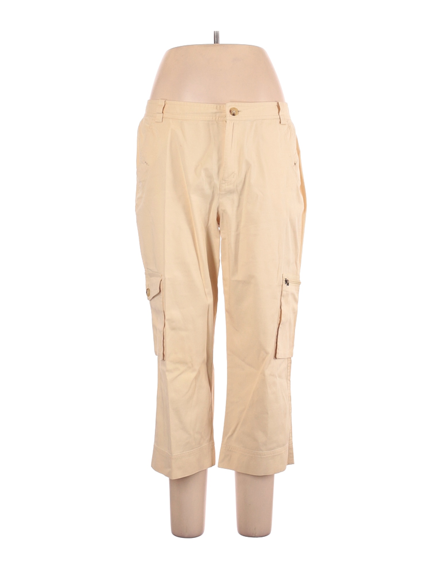 Lauren by Ralph Lauren Women Brown Cargo Pants 12 | eBay
