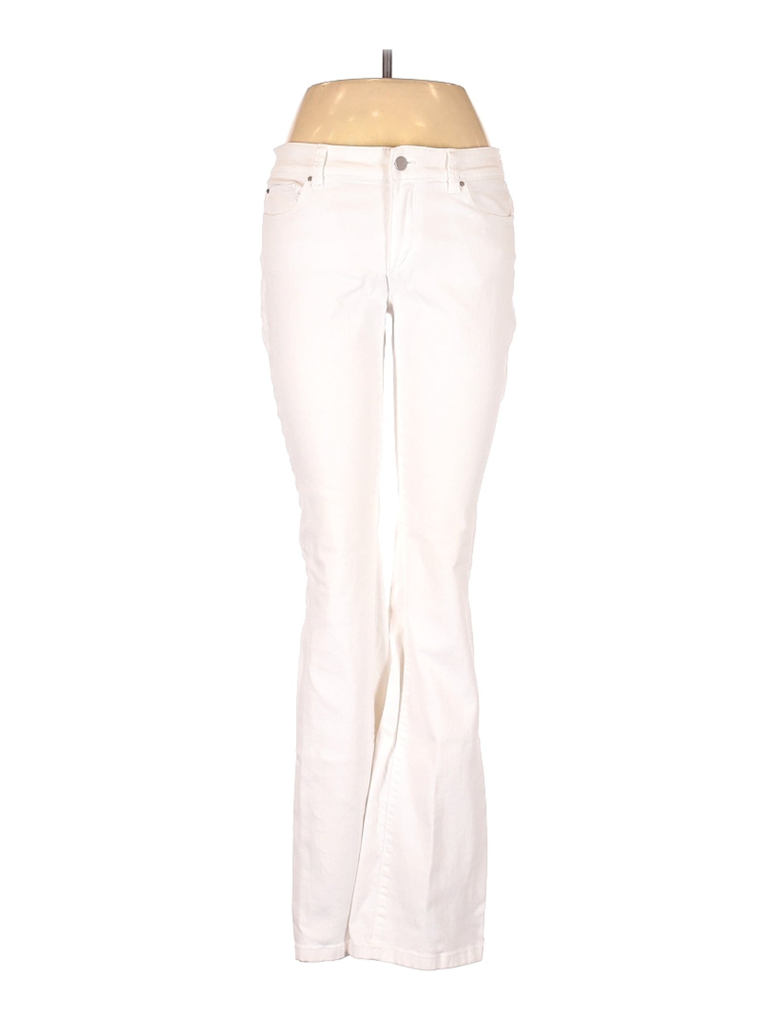 Ann Taylor Women White Jeans 6 | eBay