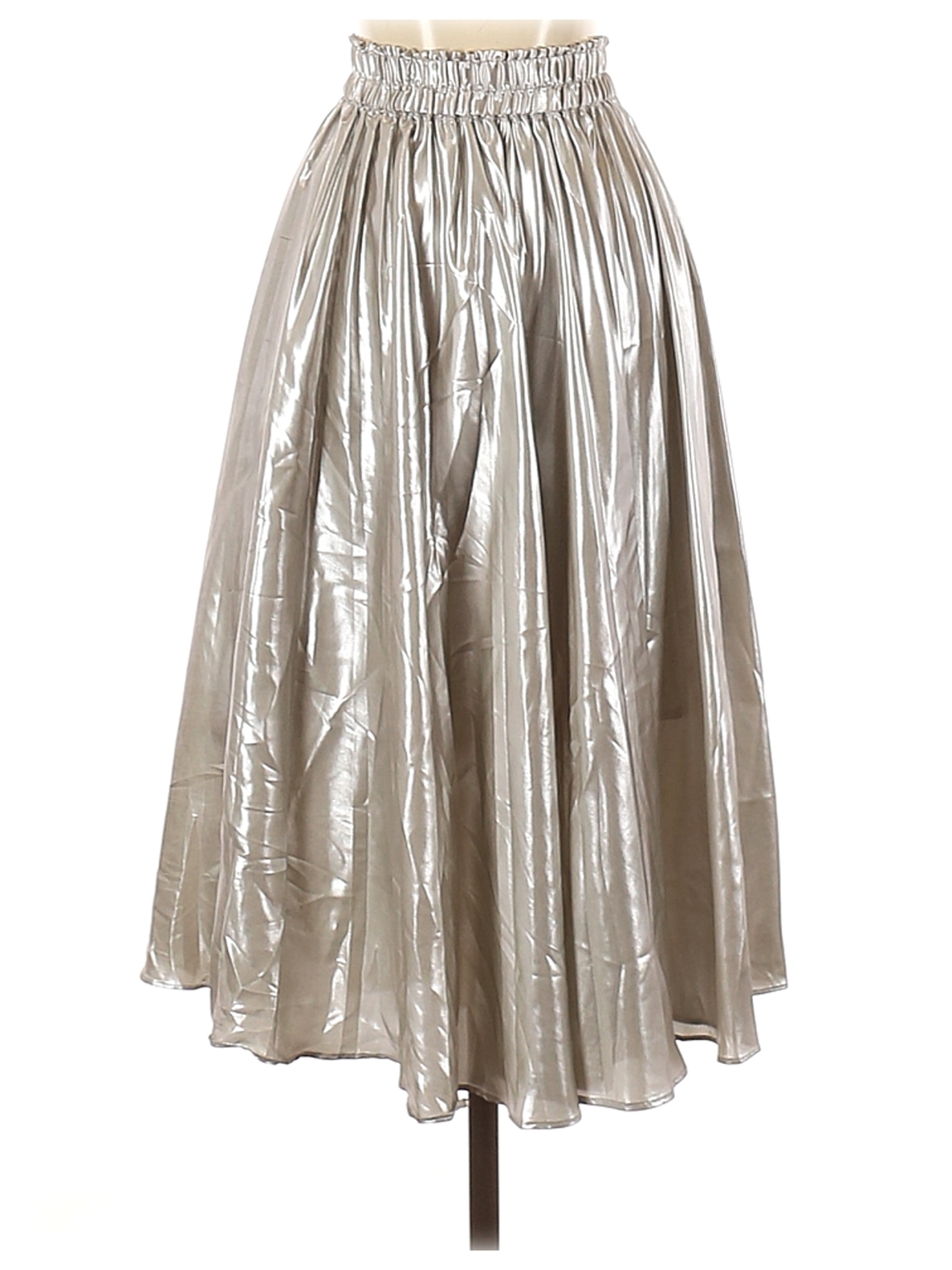 H&M Women Silver Casual Skirt 4 | eBay