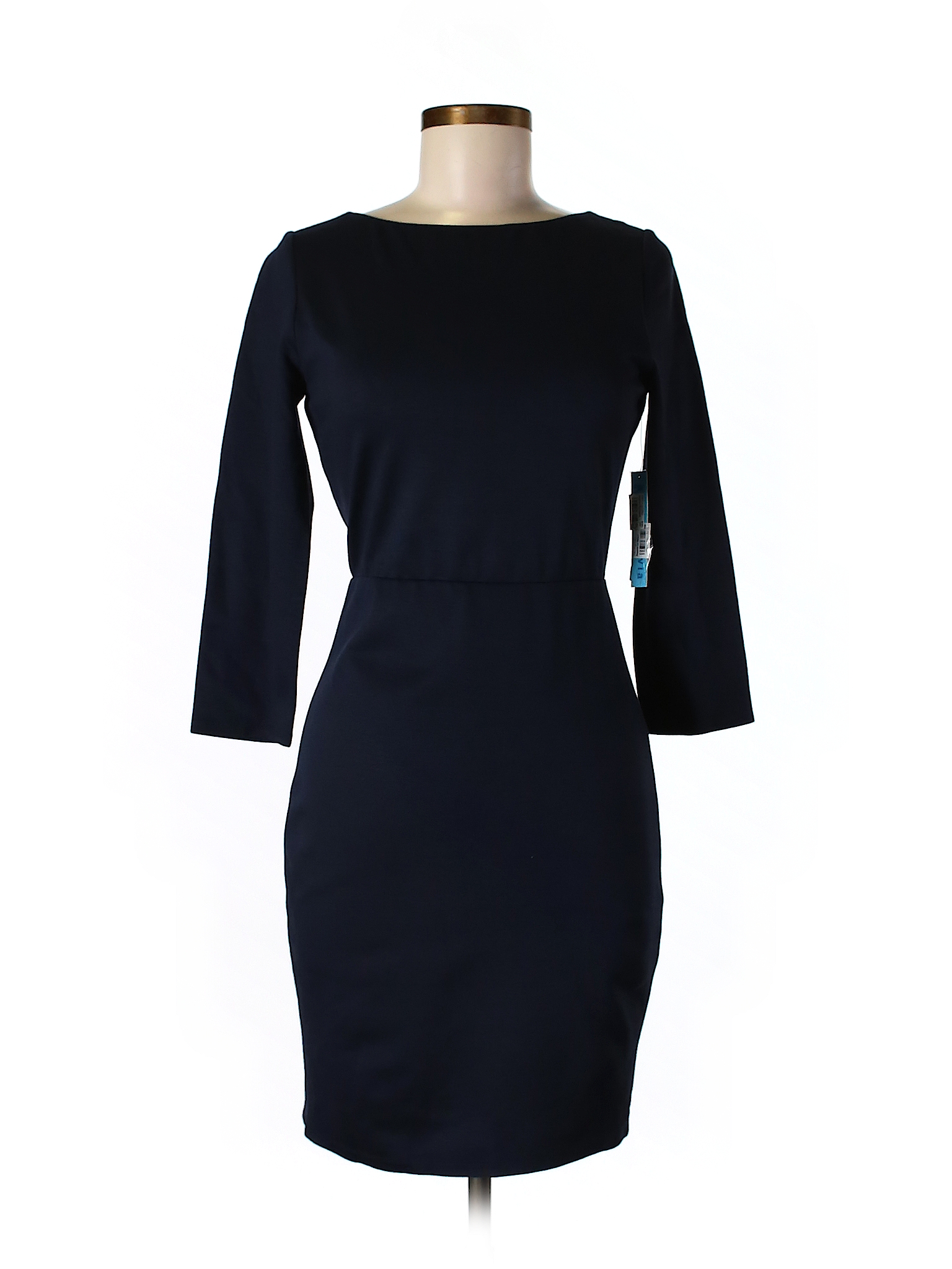 Alice + Olivia Solid Dark Blue Casual Dress Size 8 - 78% off | thredUP