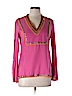 Tory Burch 100% Cotton Pink Long Sleeve Blouse Size 8 - photo 1