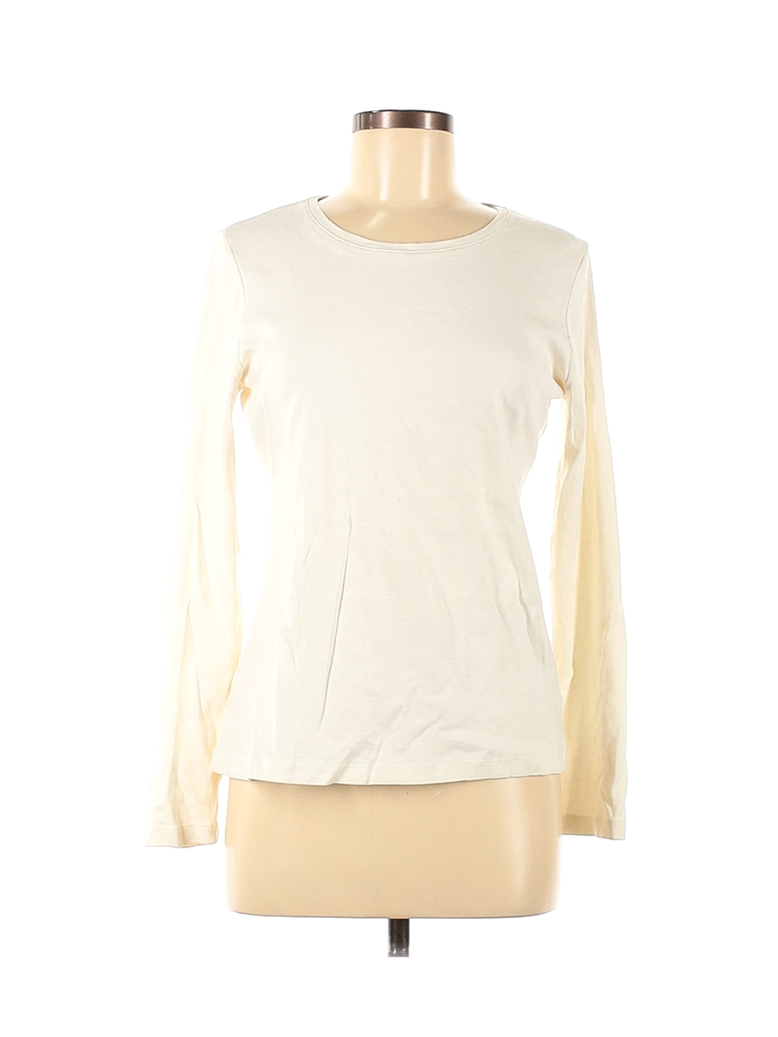 Talbots Outlet Women Ivory Long Sleeve T-Shirt M | eBay
