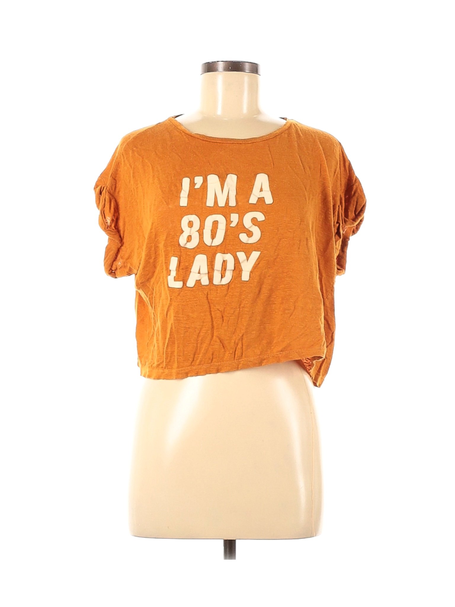 women orange tee shirts