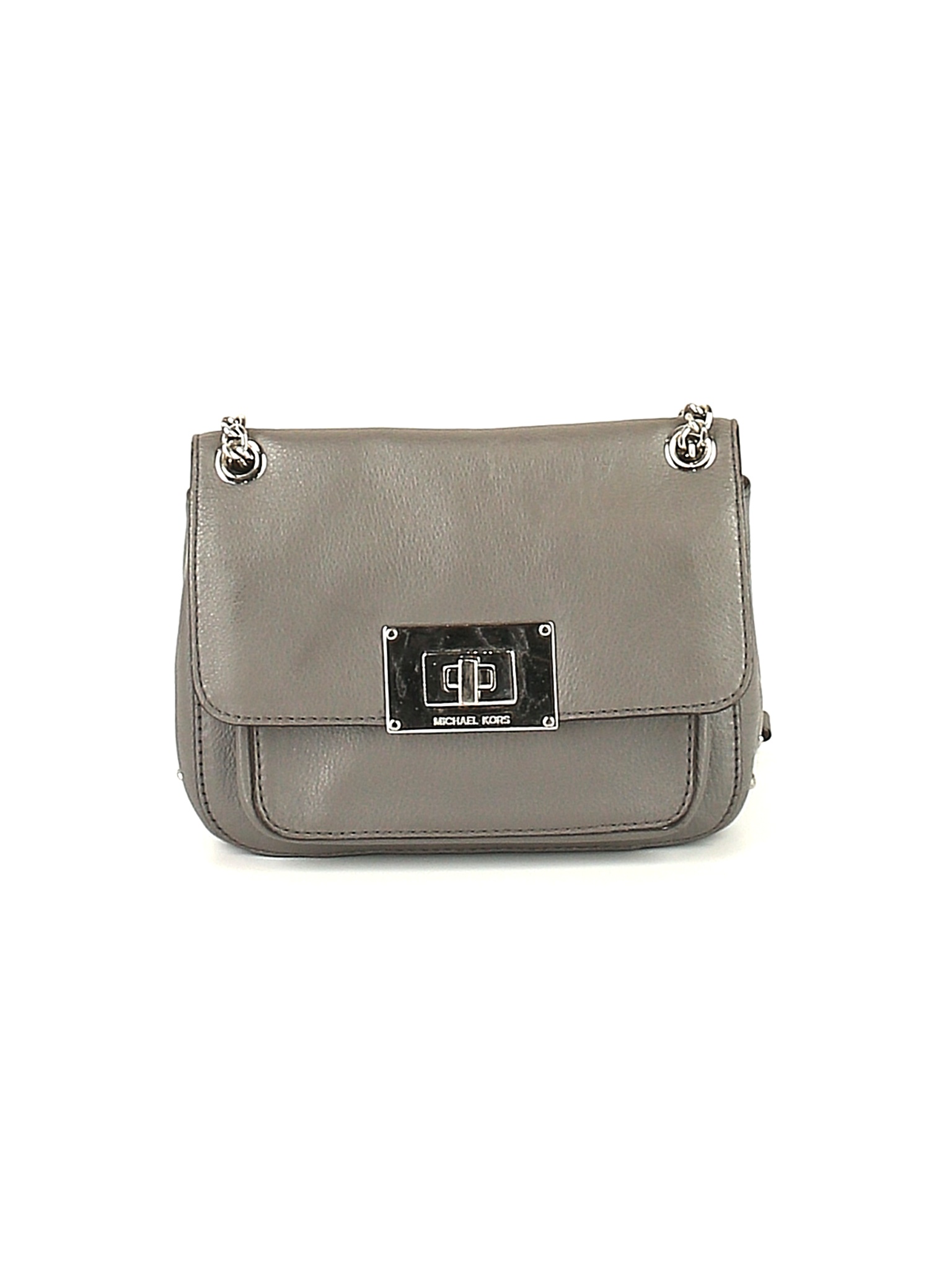 grey michael kors shoulder bag