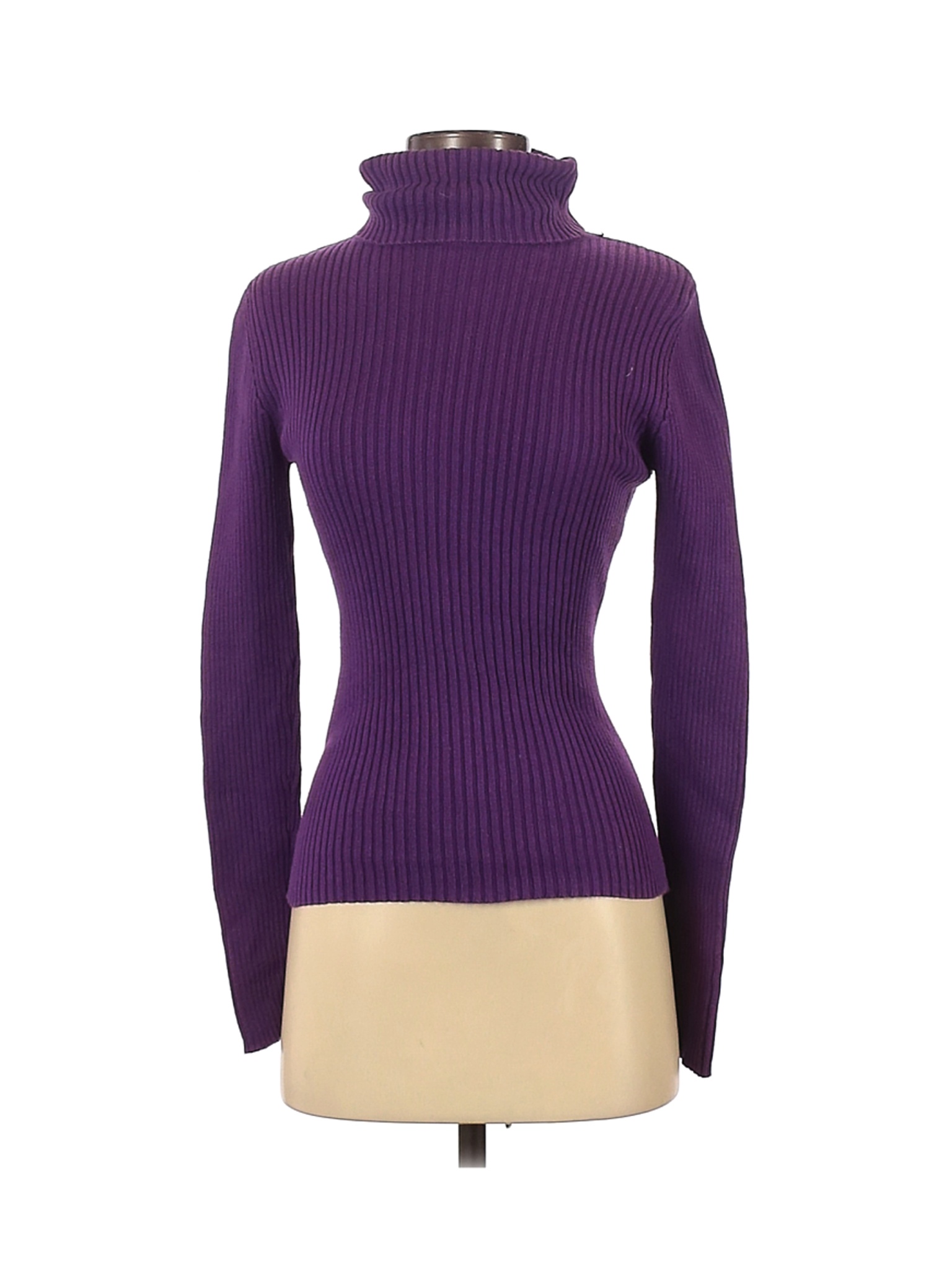 Faded Glory Women Purple Turtleneck Sweater S | eBay