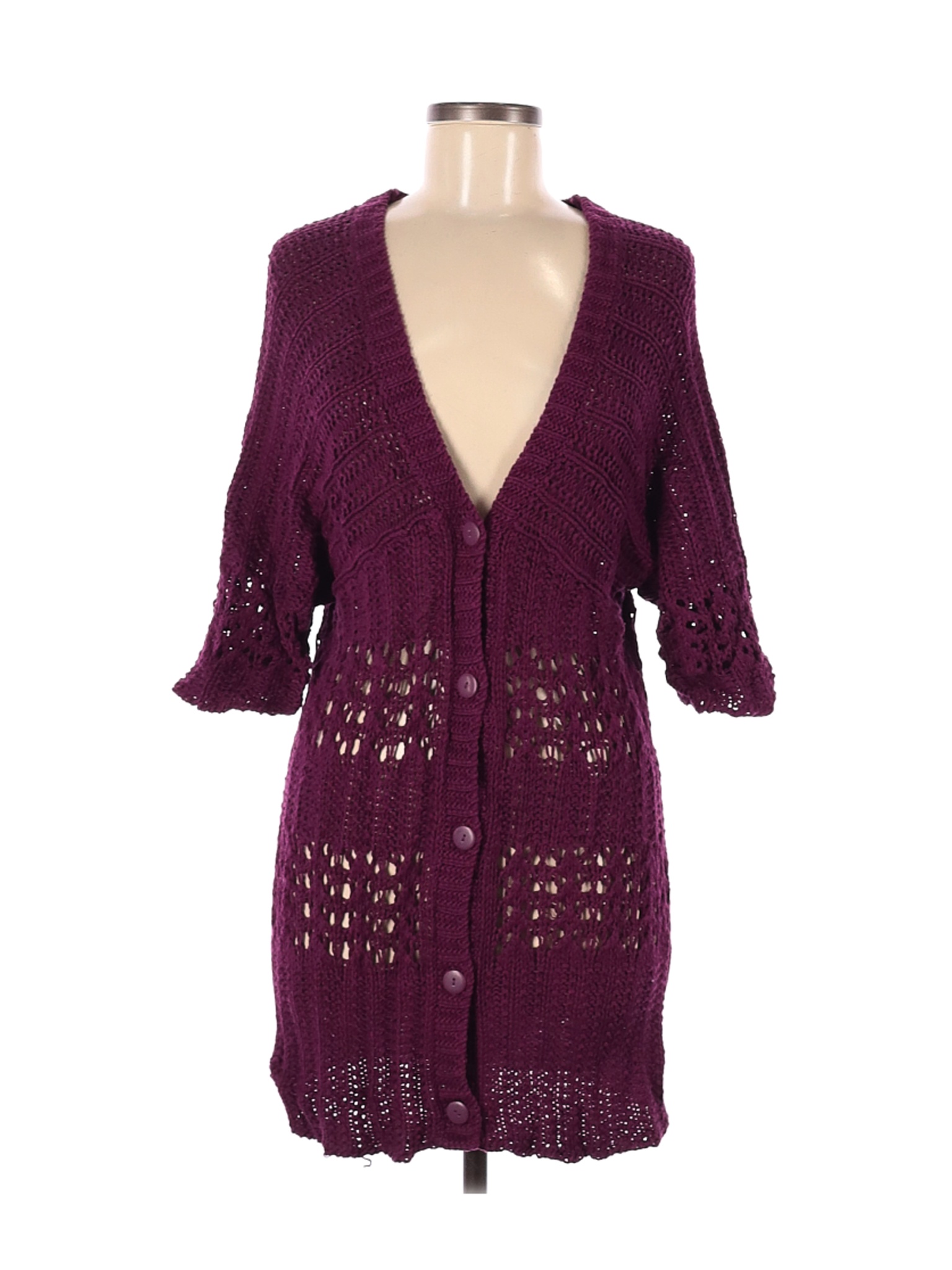  H  M  Women Purple  Cardigan  M  eBay