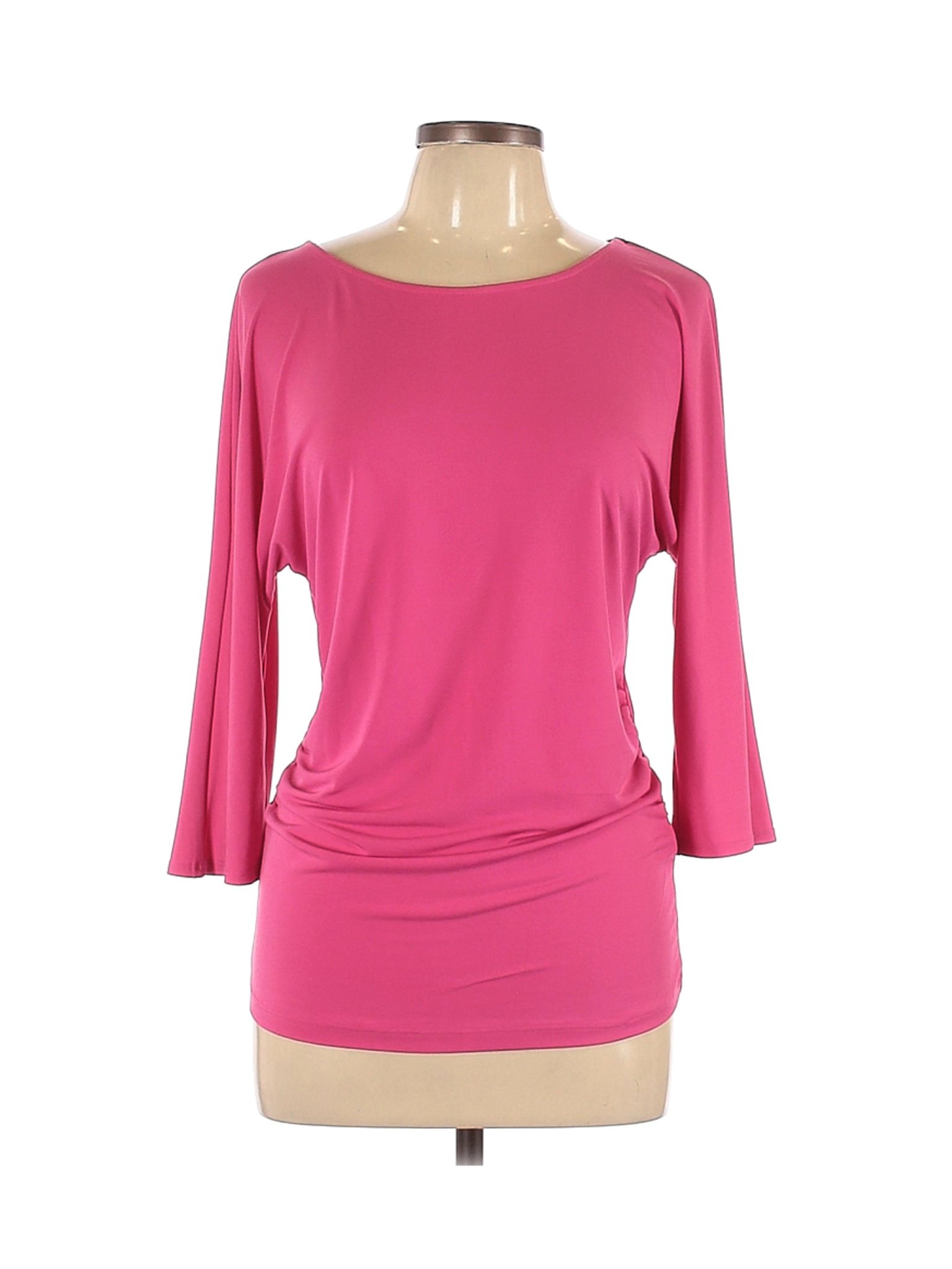 New York & Company Women Pink 3/4 Sleeve Top M | eBay