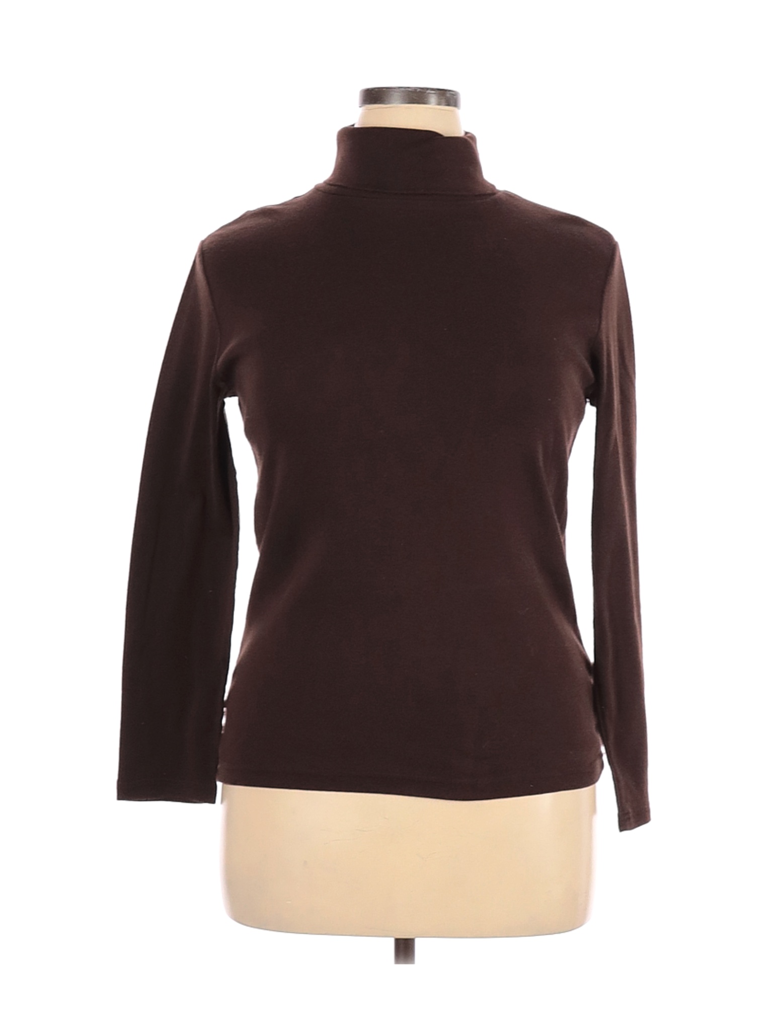 Faded Glory Women Brown Long Sleeve Turtleneck XL | eBay