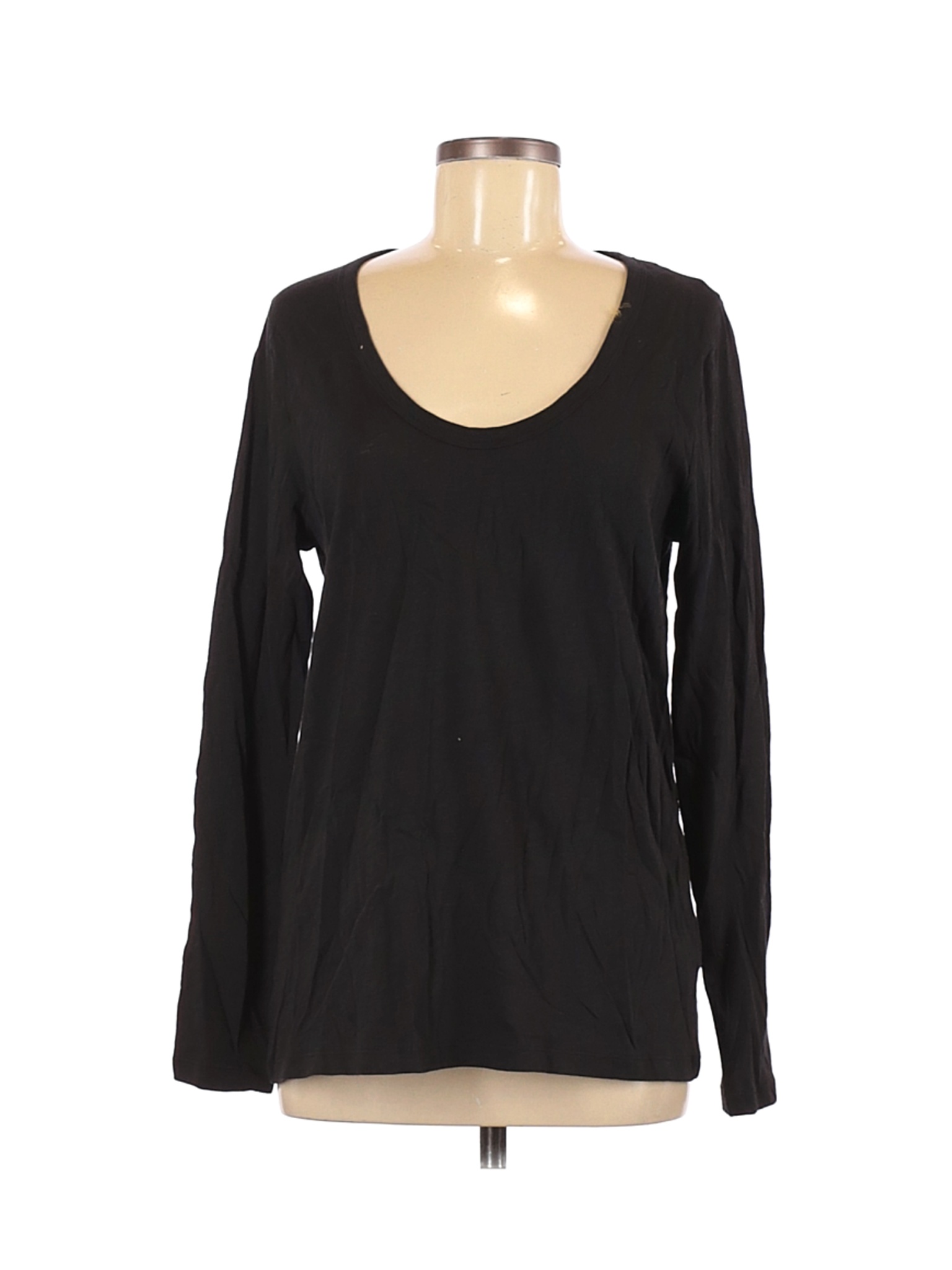 J.Crew Women Black Long Sleeve T-Shirt L | eBay