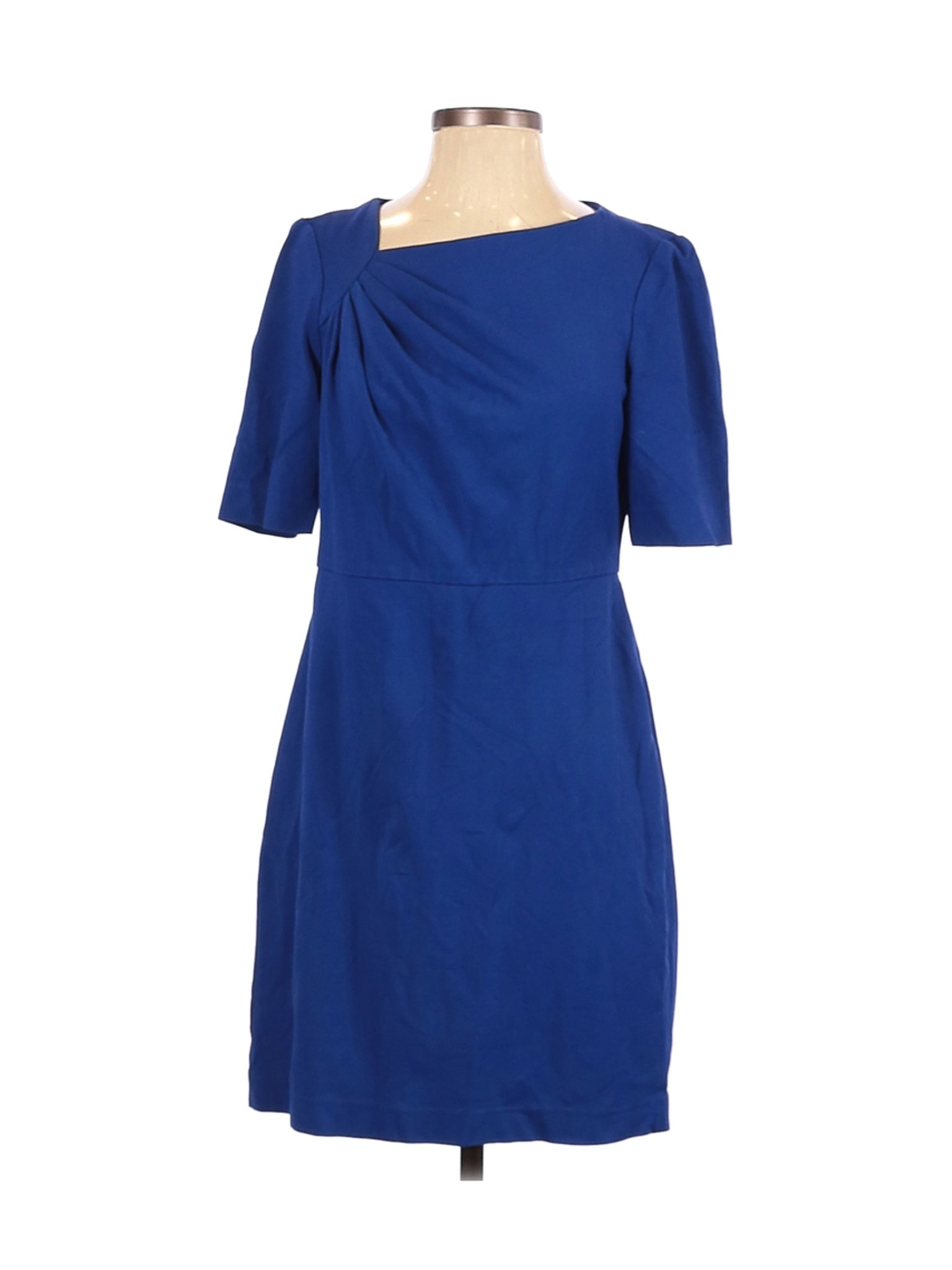 Ann Taylor Women Blue Casual Dress 4 | eBay