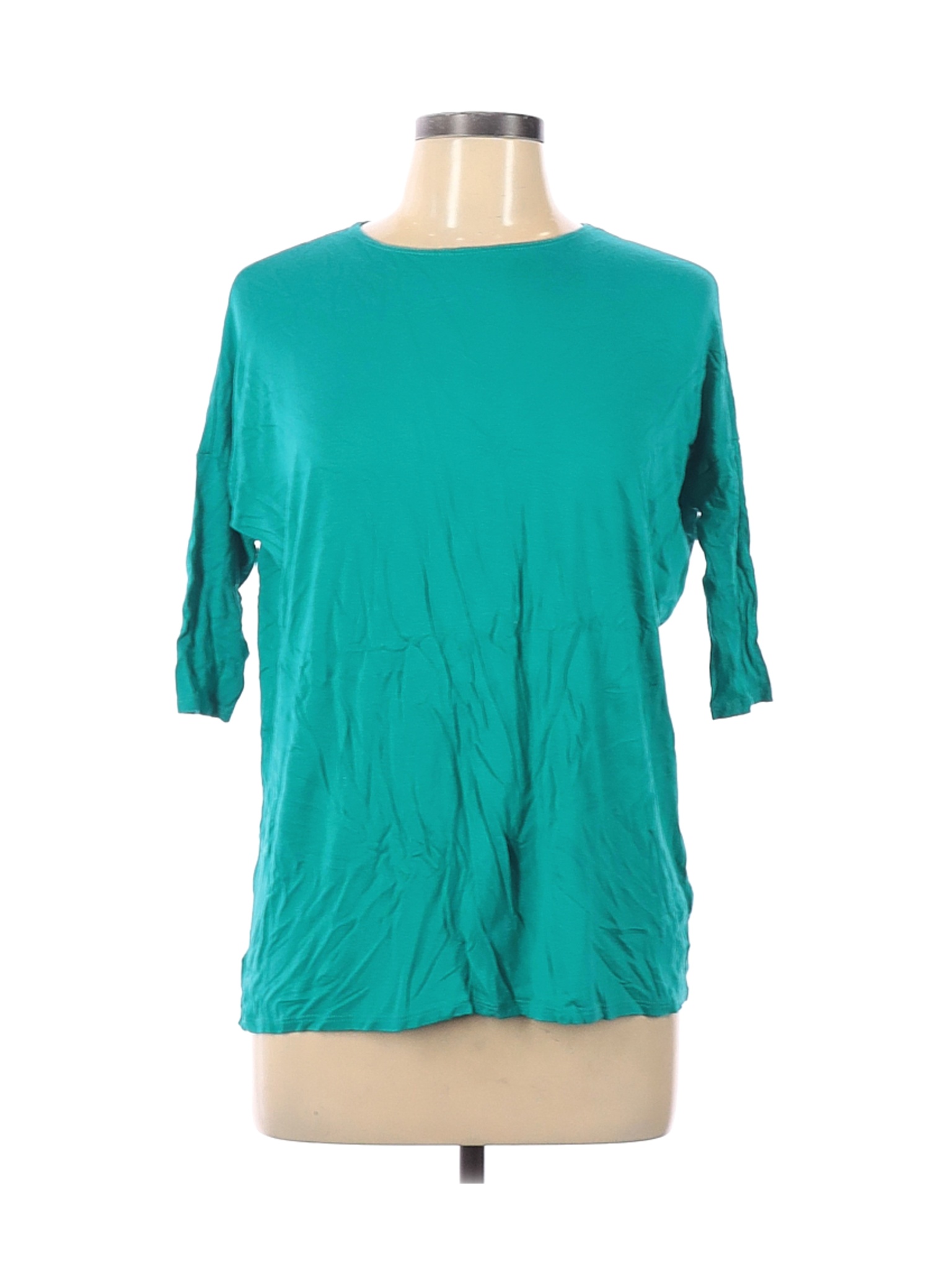 Pomelo Women Blue 3/4 Sleeve T-Shirt L | eBay