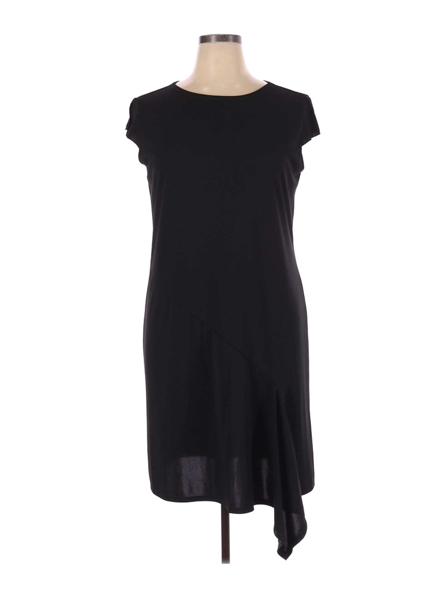 Kathie Lee Women Black Casual Dress XL | eBay