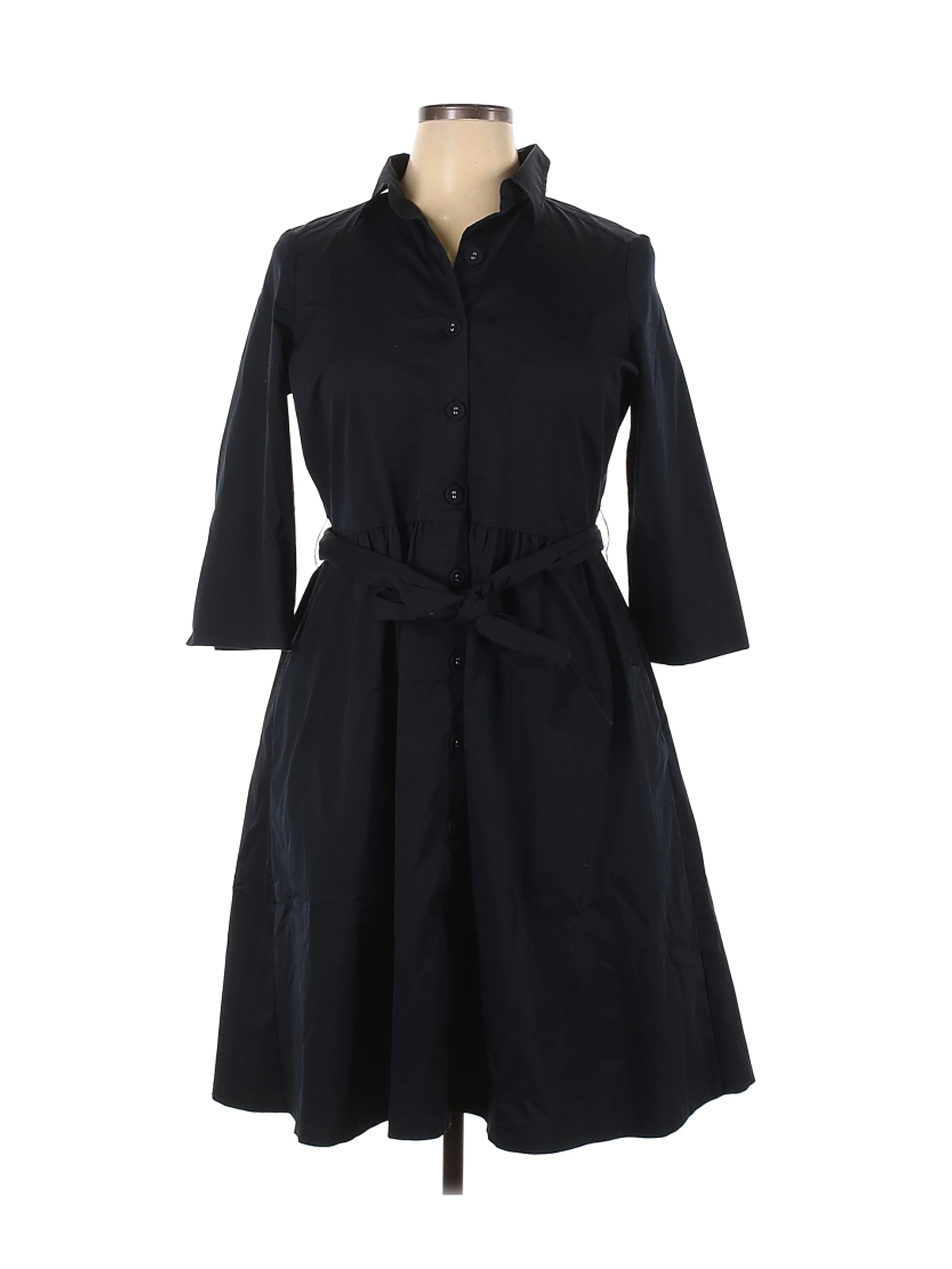 Lands' End Women Black Casual Dress 14 Petites | eBay