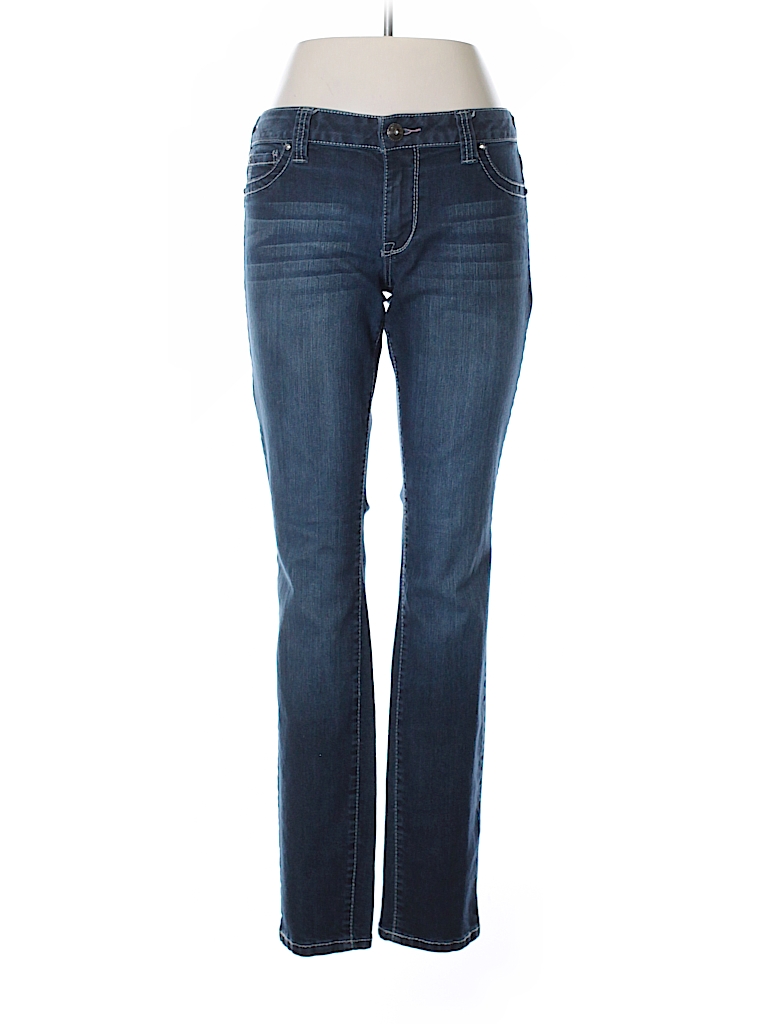 Maurices Solid Dark Blue Jeans Size L - 75% off | thredUP