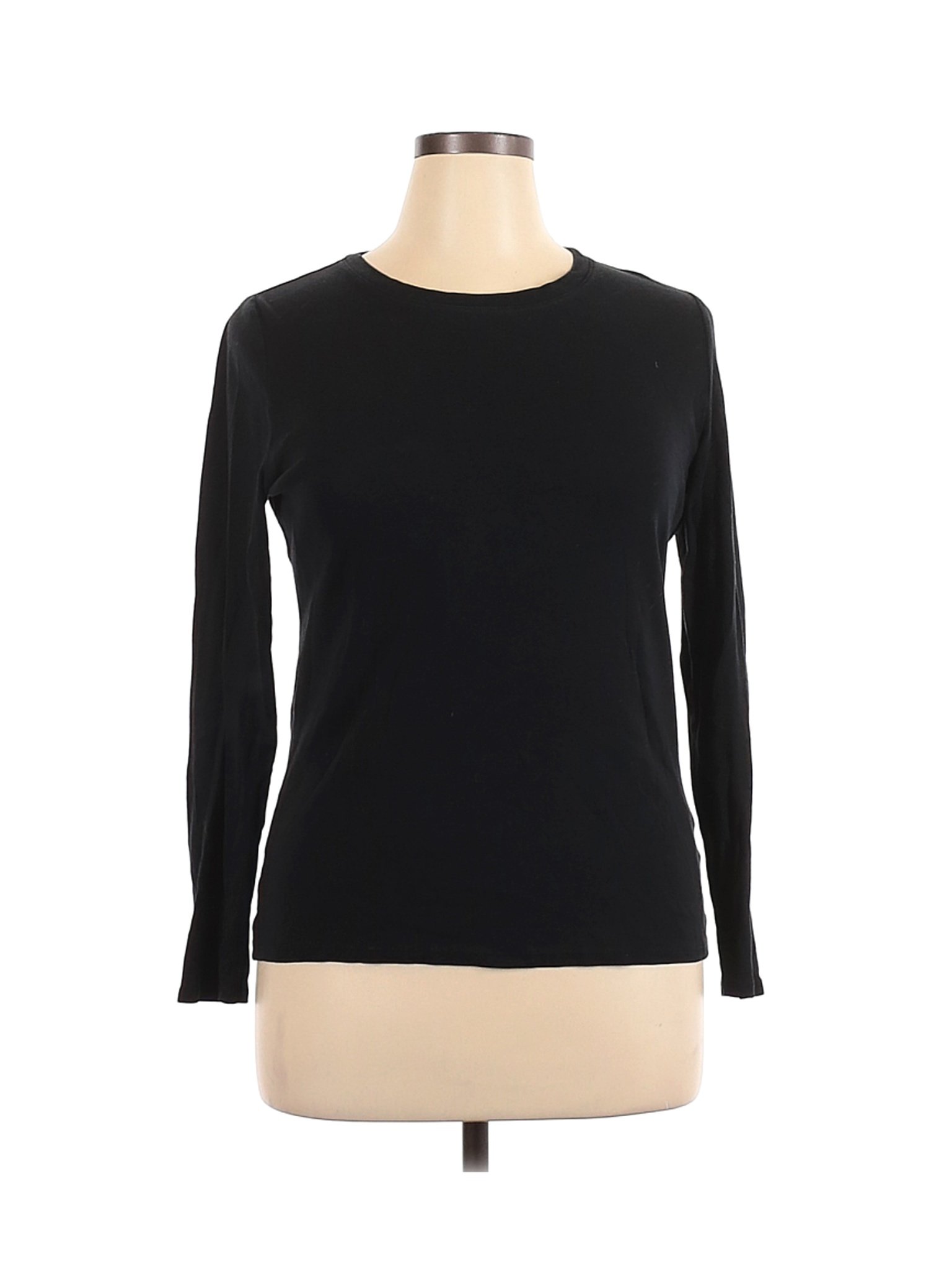 Merona Women Black Long Sleeve T-Shirt XL | eBay