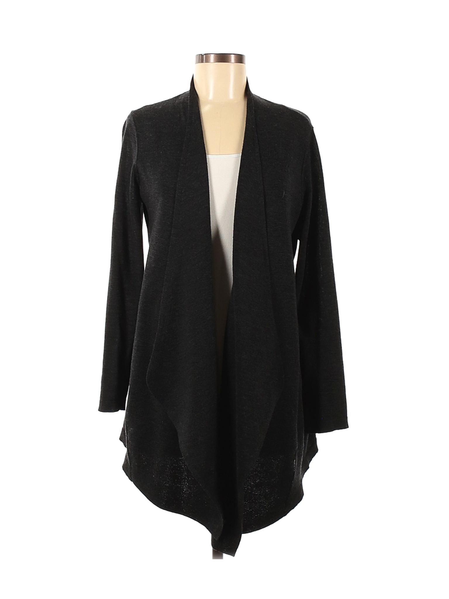 Eileen Fisher Women Black Wool Cardigan M | eBay