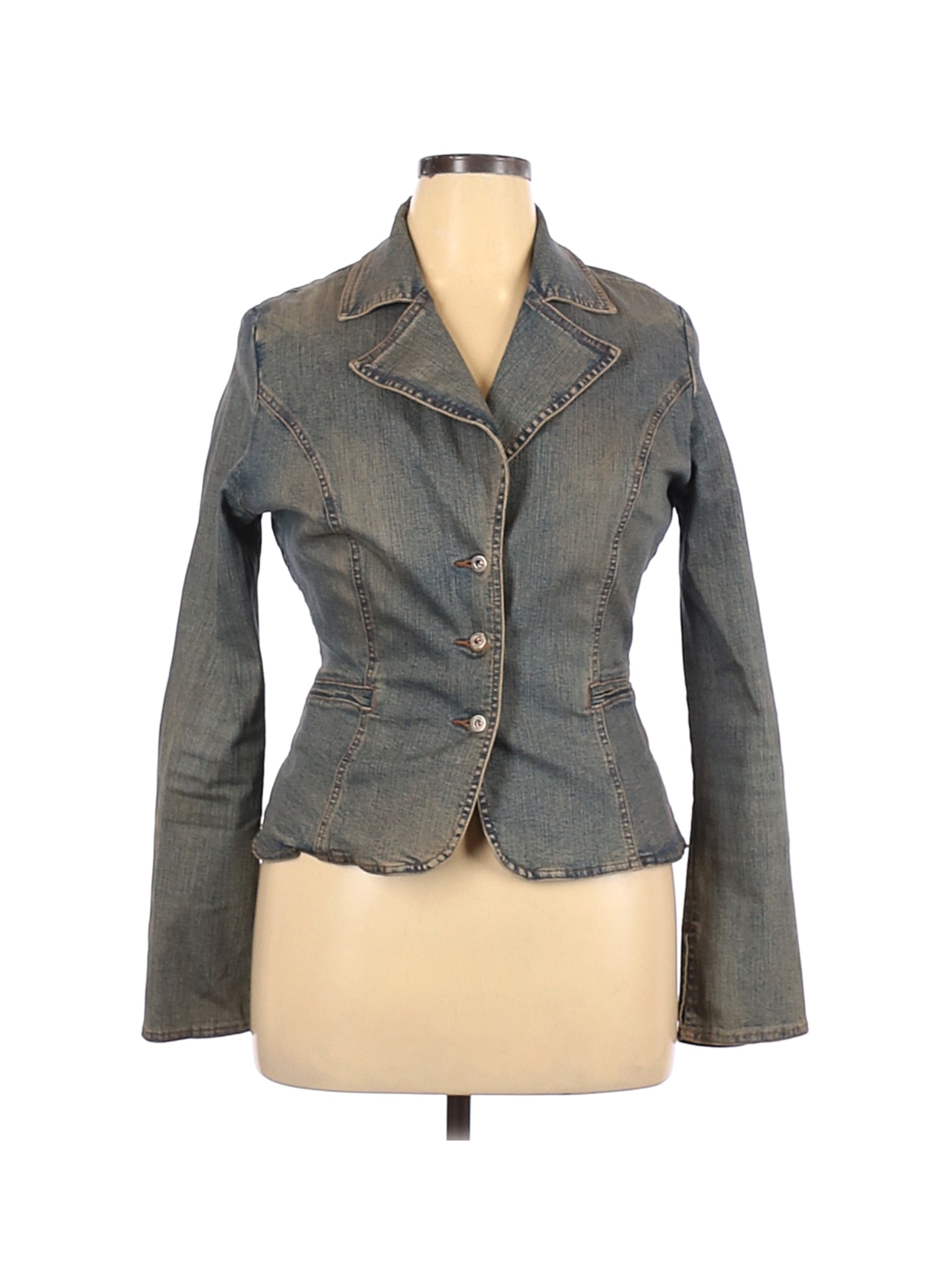 Guess Women Gray Denim Jacket L | eBay