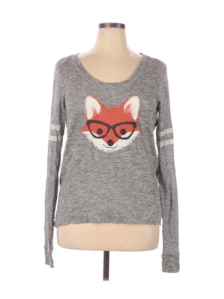Pull Aéropostale Bethany Mota Licorne - Noir/Gris, Taille M, Côtelé, Occasion Très Bon État