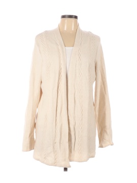 evolution by cyrus sana waffle knit front pocket zip up cardigan