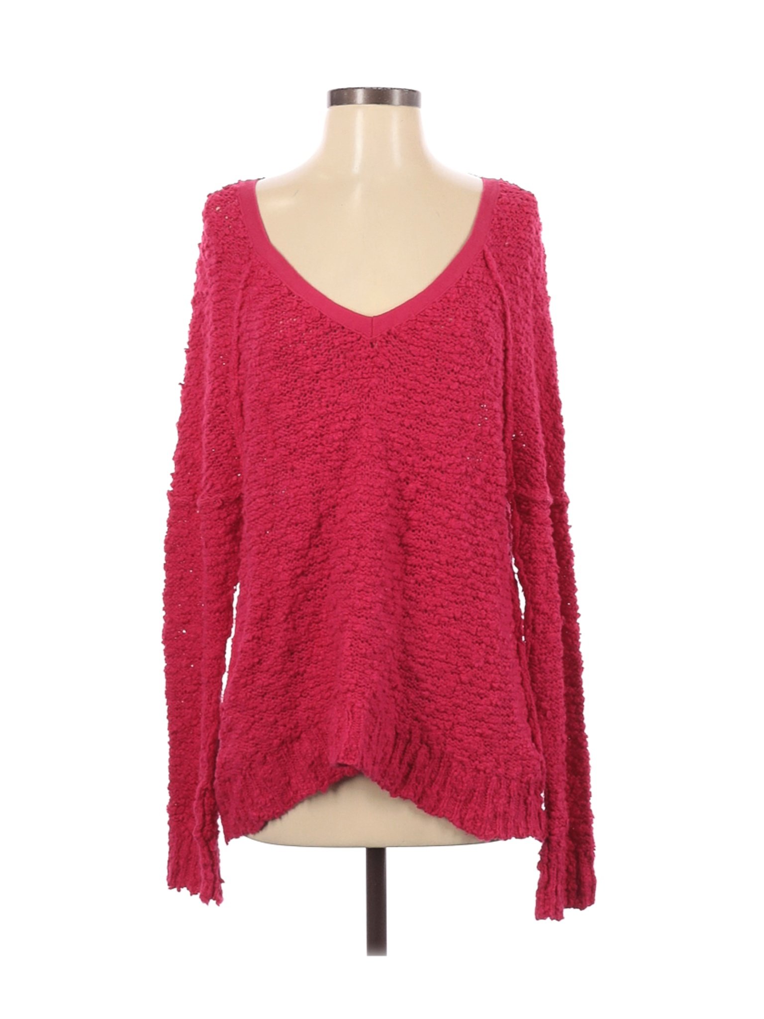 Free People Women Red Pullover Sweater S | eBay