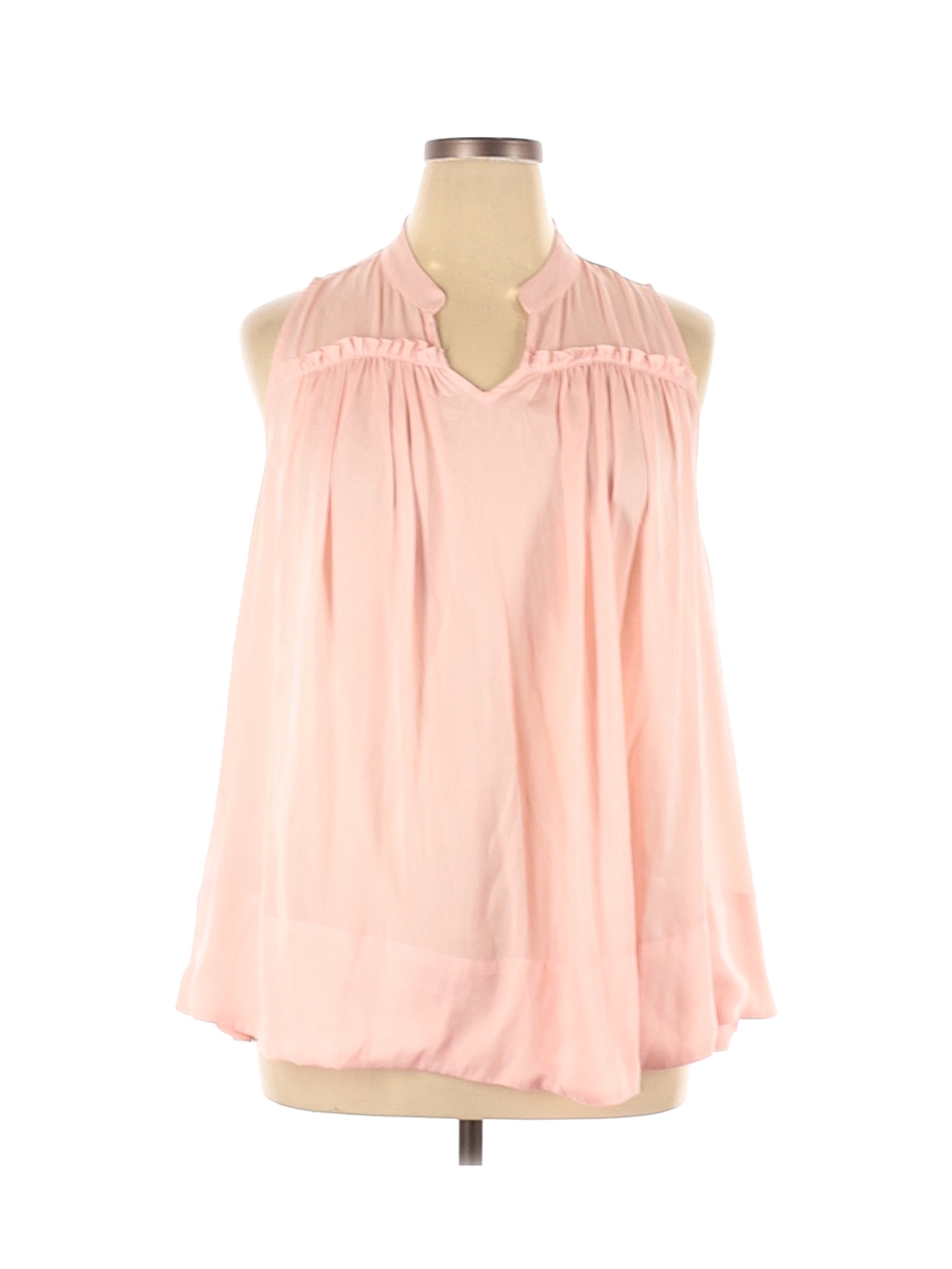 Lane Bryant Women Pink Sleeveless Blouse 16 Plus | eBay