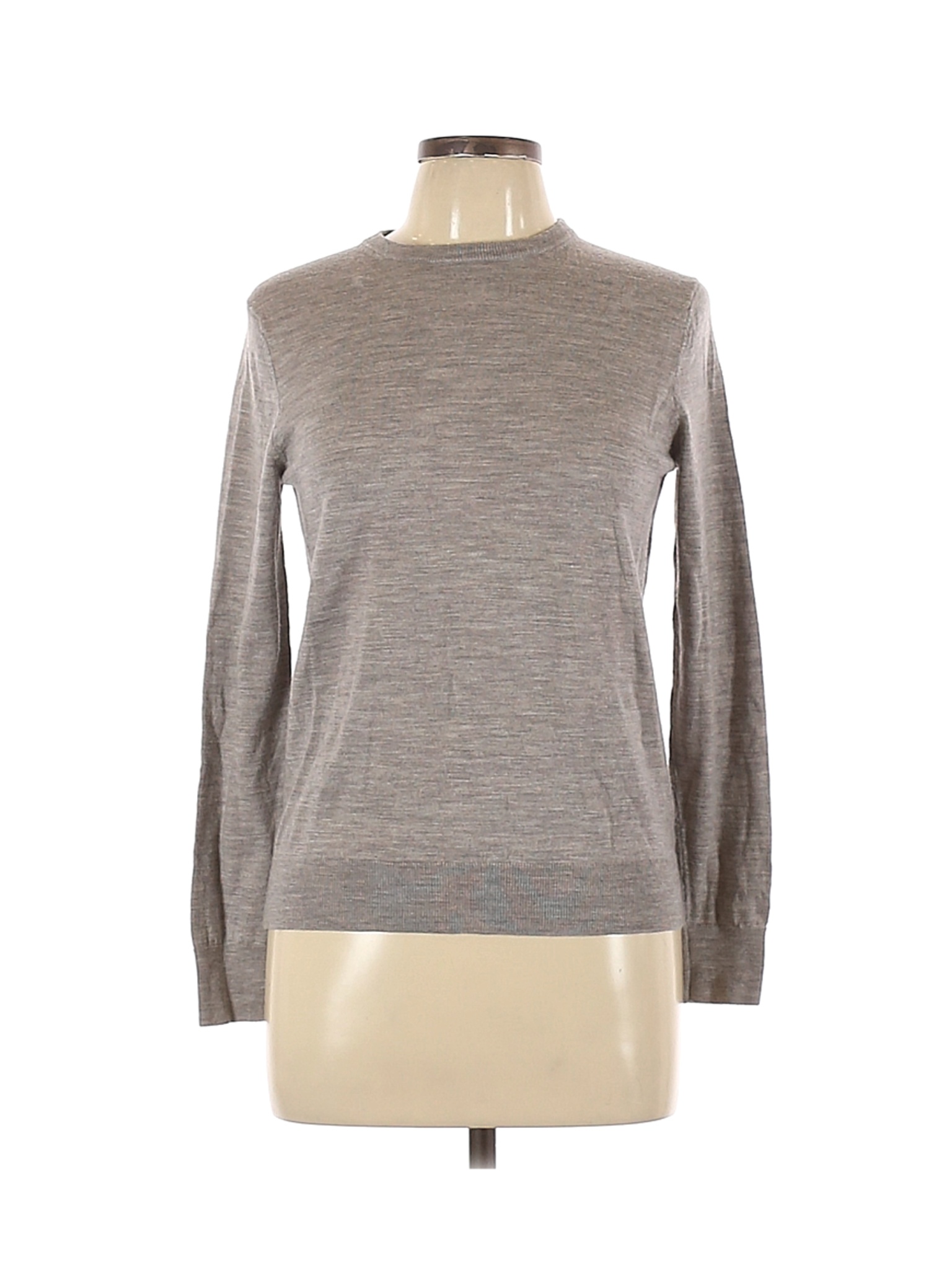 Uniqlo Women Gray Wool Pullover Sweater L | eBay