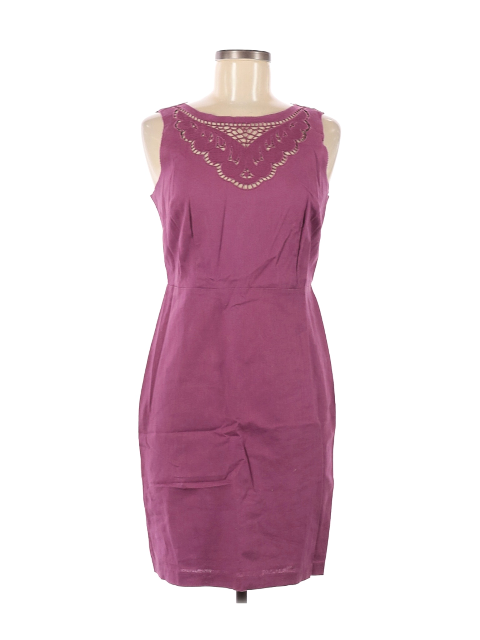 Ann Taylor LOFT Women Purple Casual Dress 6 Petites | eBay