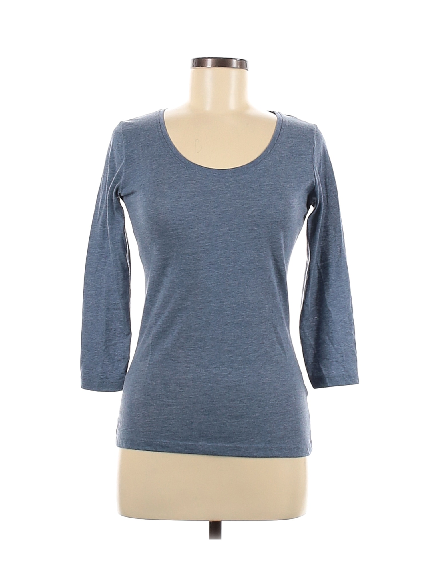 Atmosphere Women Blue 3/4 Sleeve T-Shirt 6 | eBay