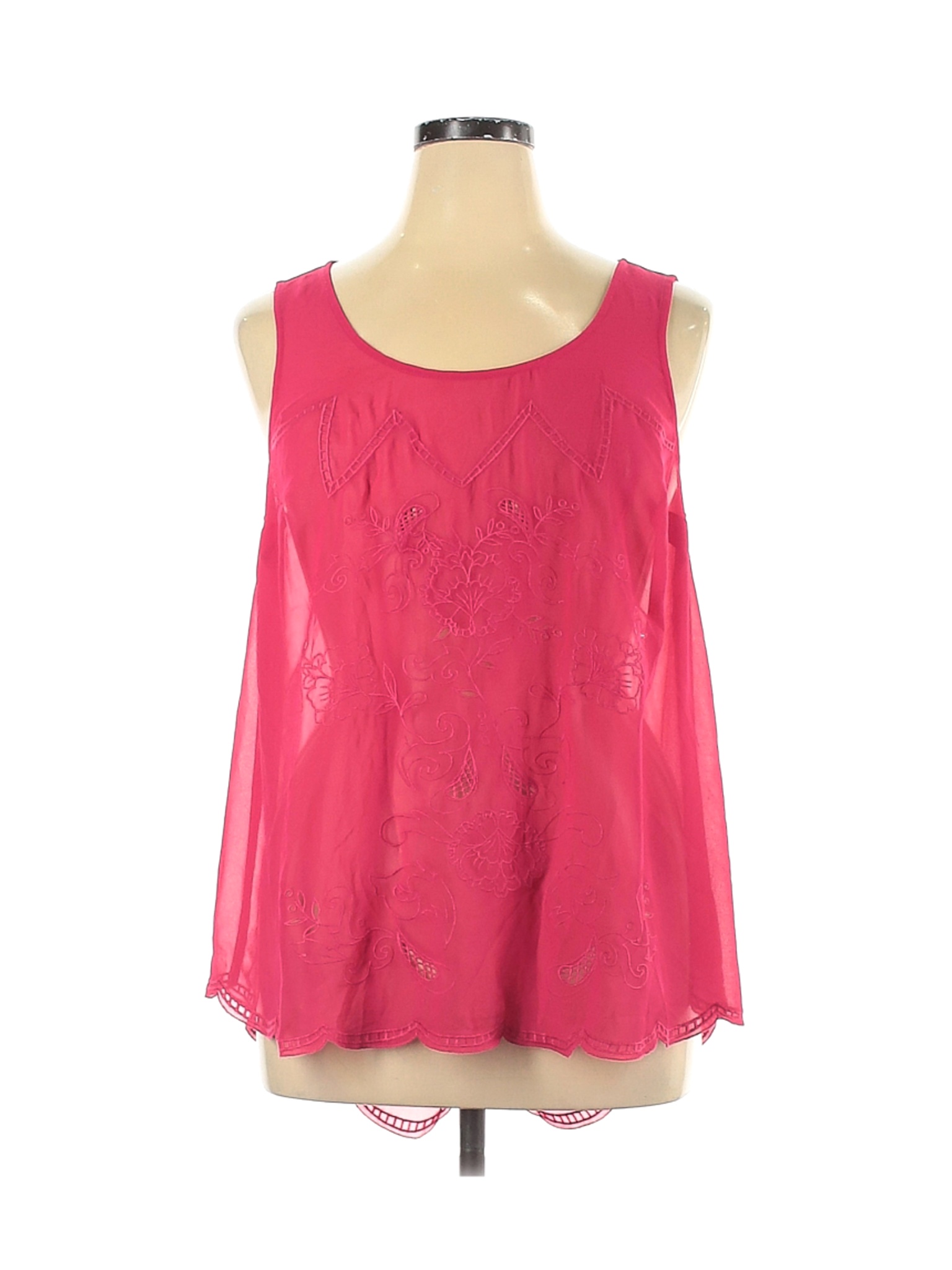 Torrid Women Pink Sleeveless Blouse 1X Plus | eBay