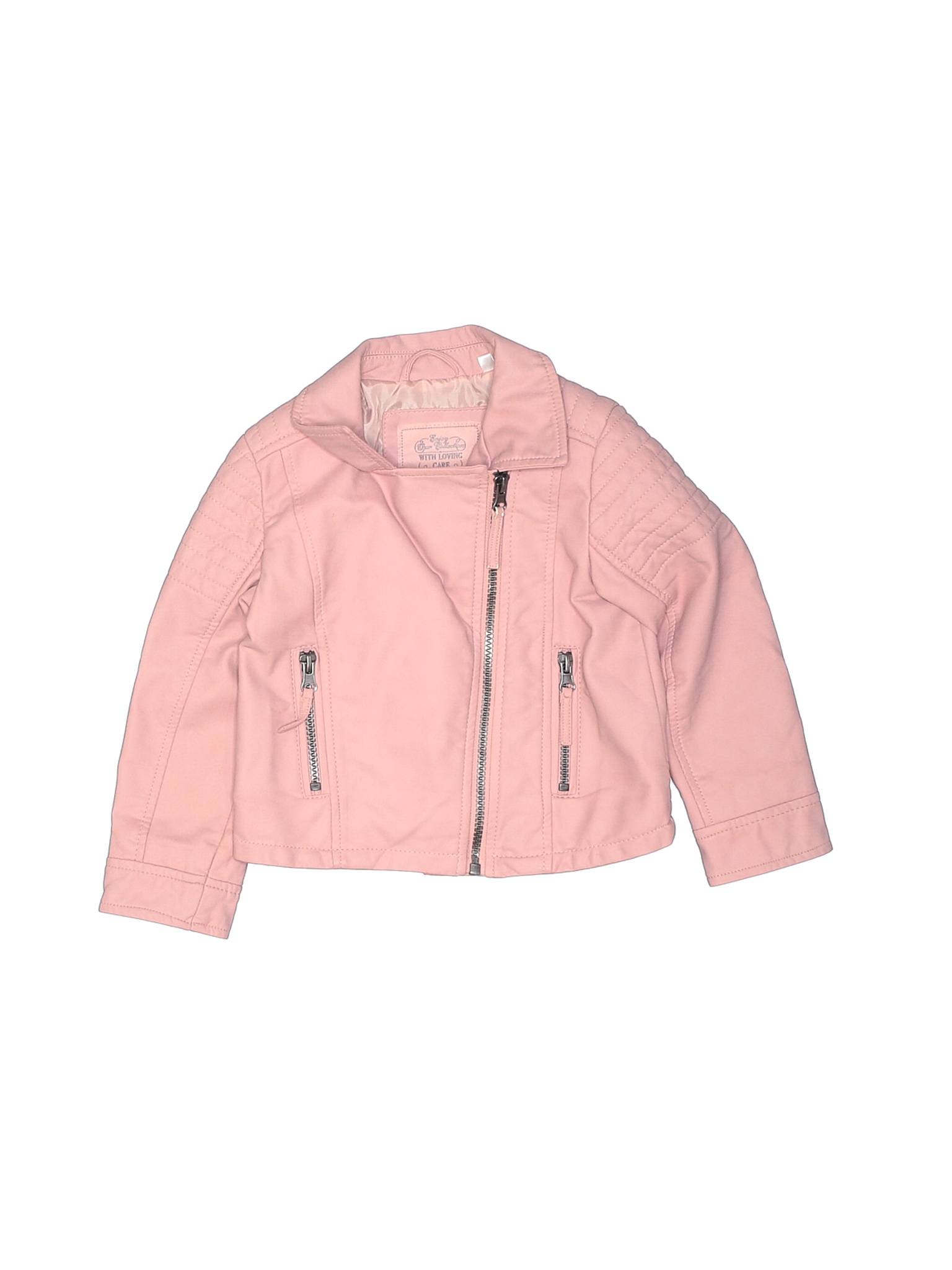 Palomino Kids by C&A Girls Pink Leather Jacket 95 cm | eBay