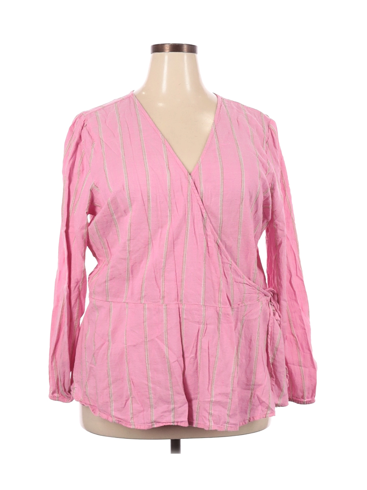 Old Navy Women Pink Long Sleeve Blouse XXL Tall | eBay