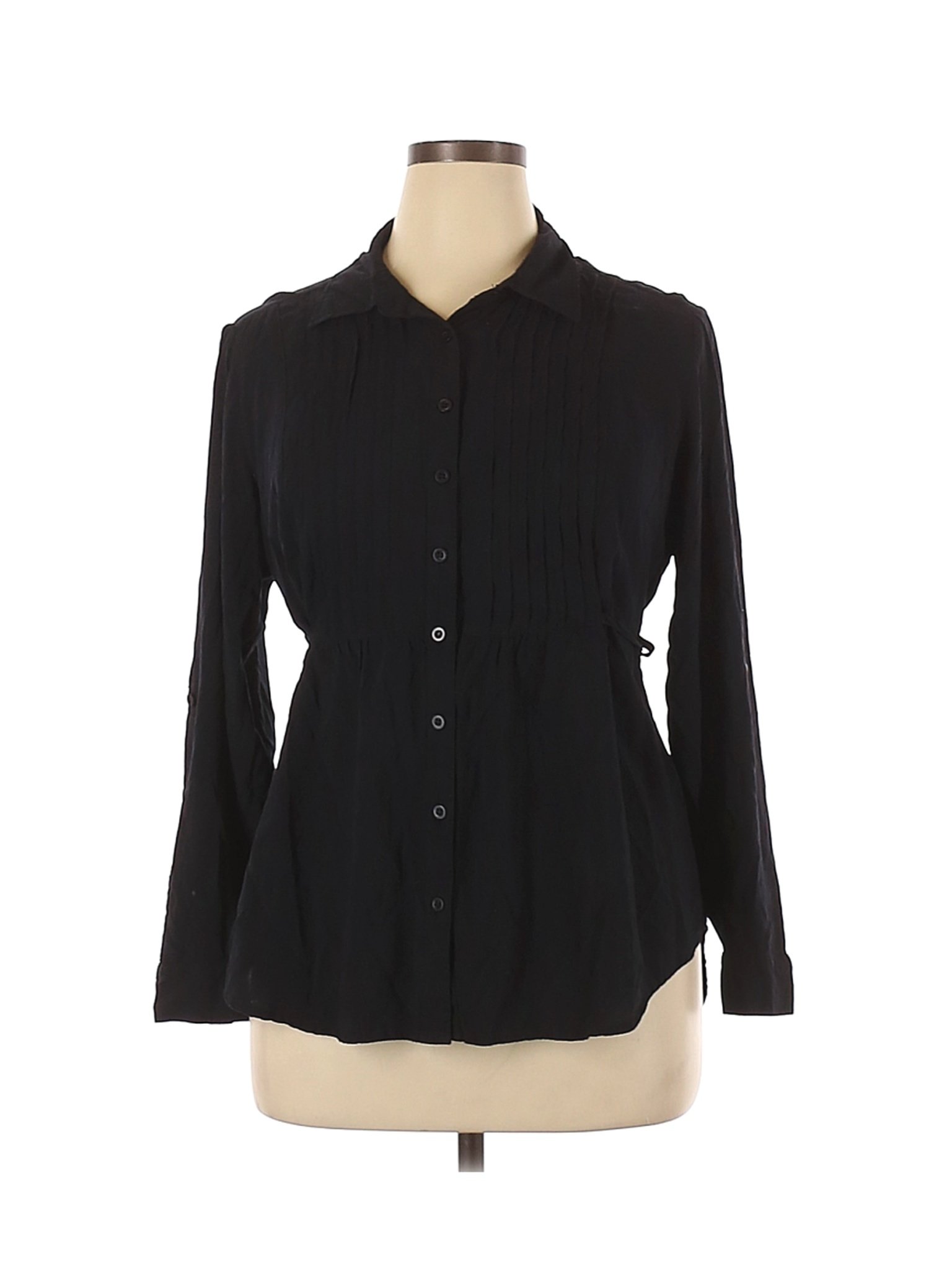 Torrid Women Black Long Sleeve Button-Down Shirt 1X Plus | eBay