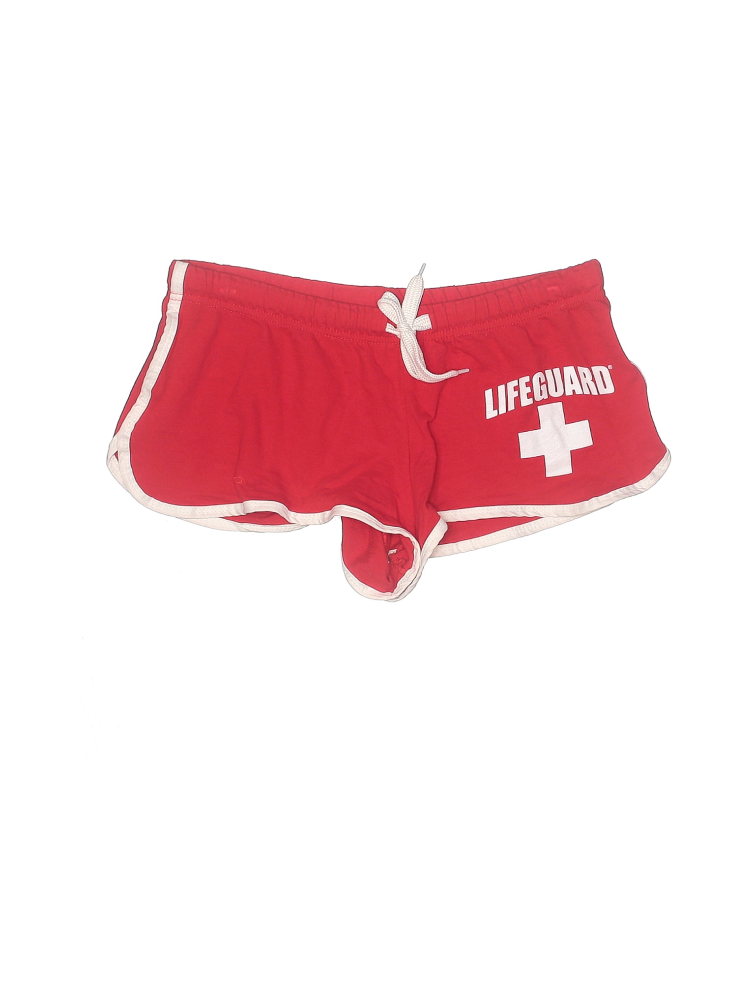 red lifeguard shorts womens