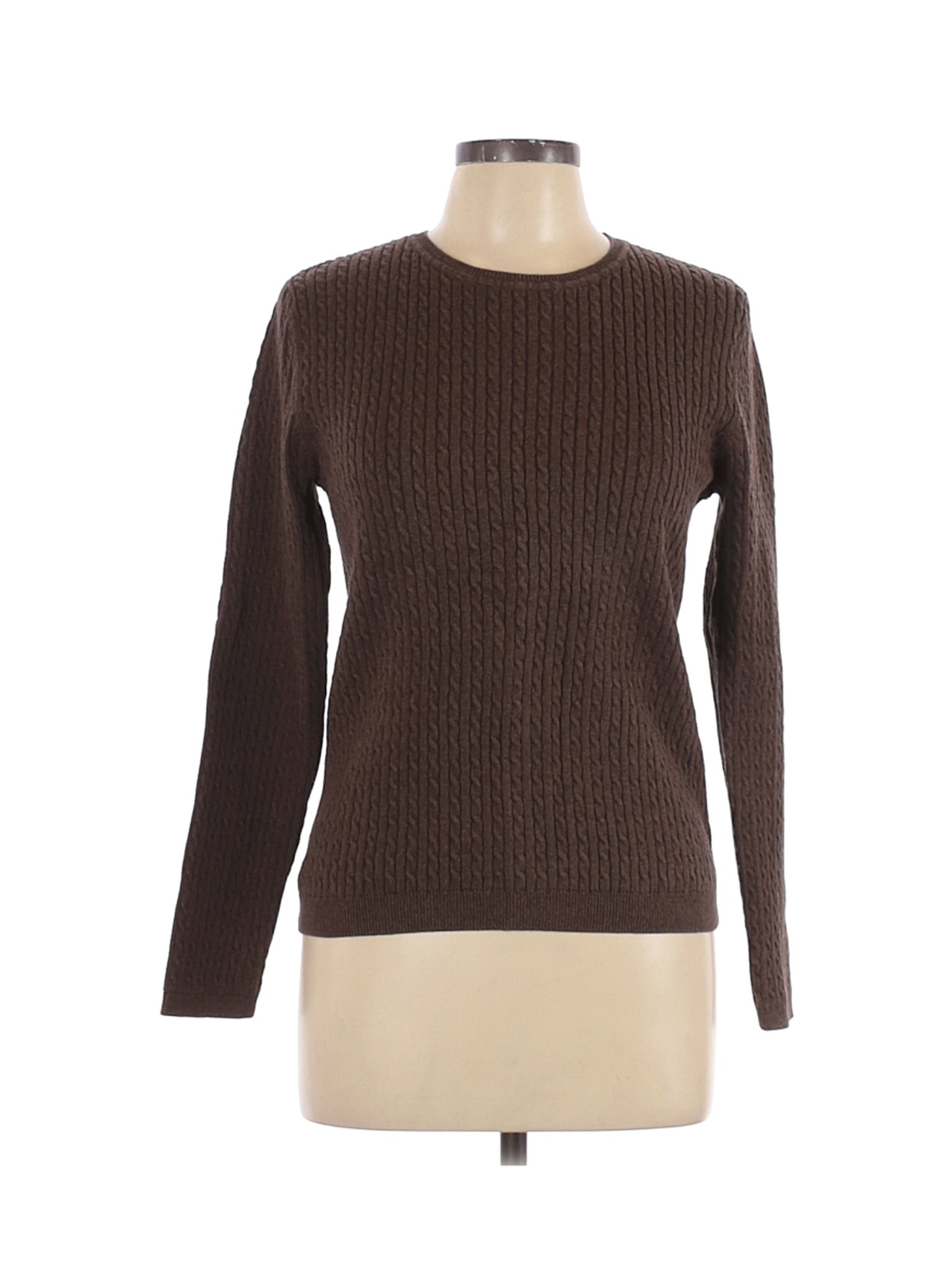Croft & Barrow Women Brown Pullover Sweater L | eBay