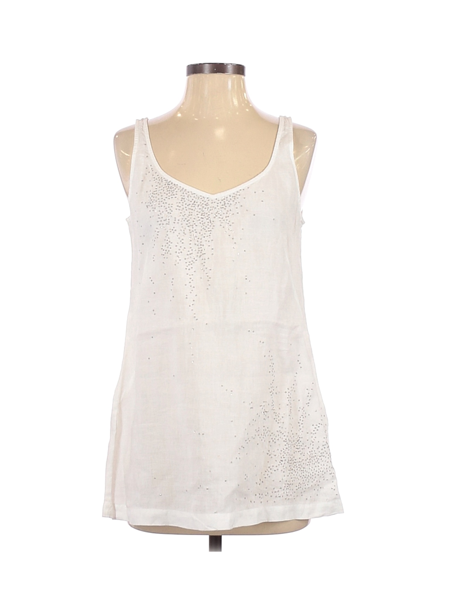 Eileen Fisher Women White Sleeveless Blouse S | eBay
