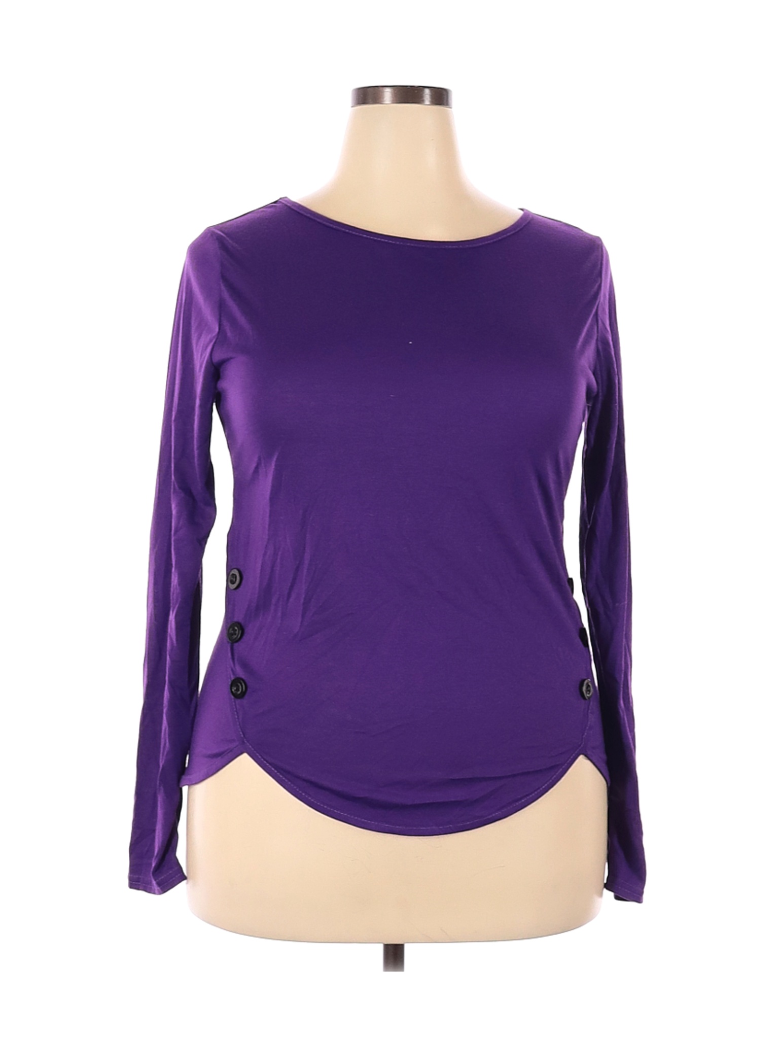 Unbranded Women Purple Long Sleeve Top XXL | eBay