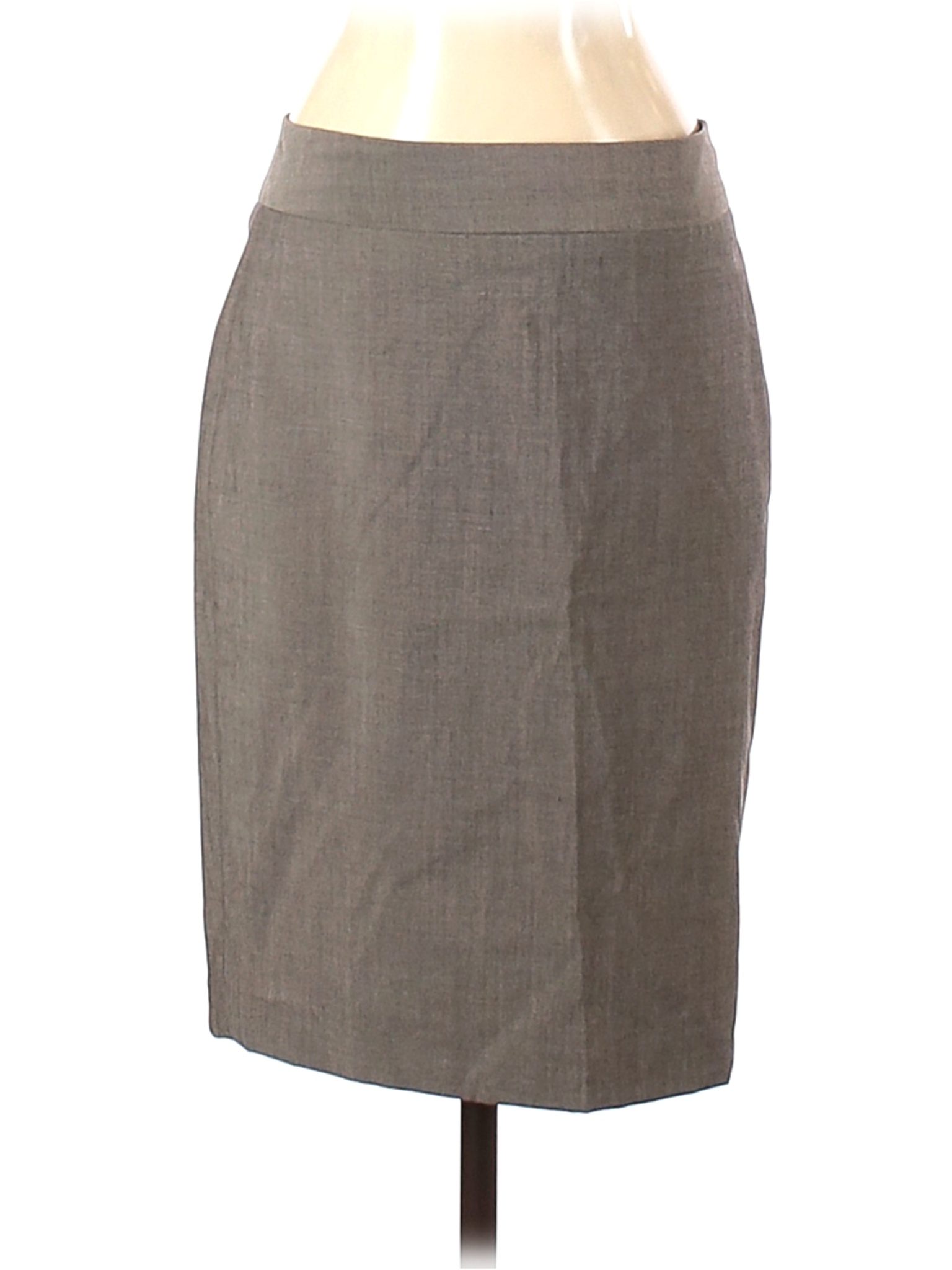 Ann Taylor Factory Women Gray Wool Skirt 4 | eBay