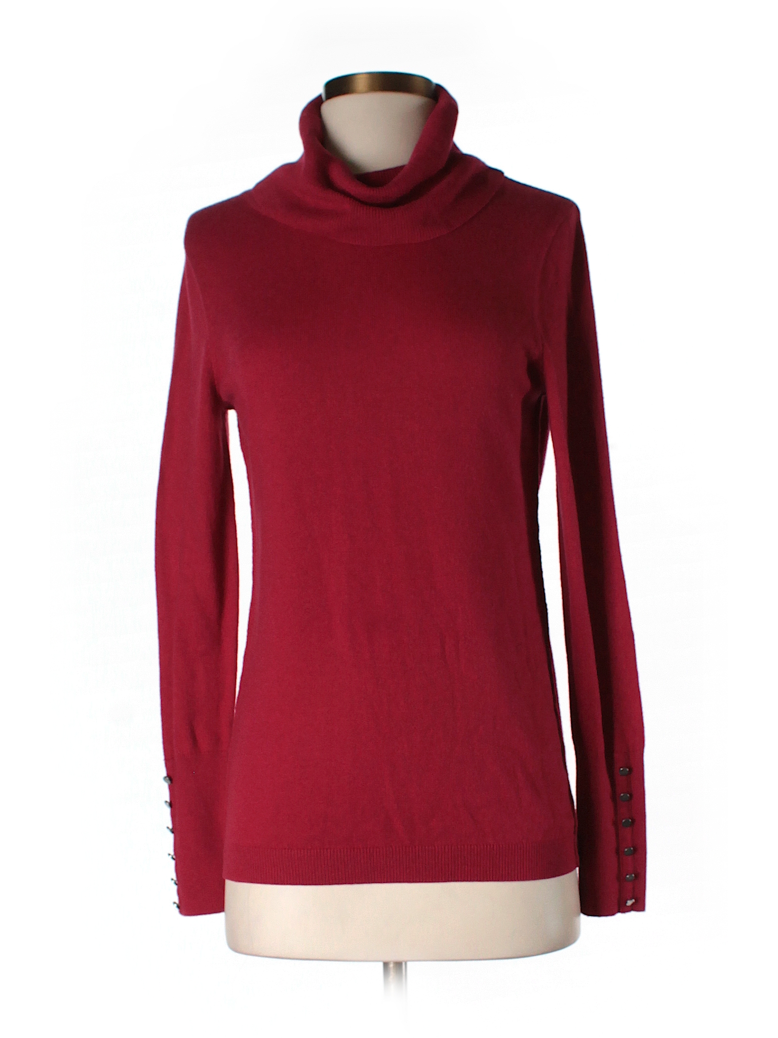 Ann Taylor LOFT Solid Red Turtleneck Sweater Size S - 75% off | thredUP