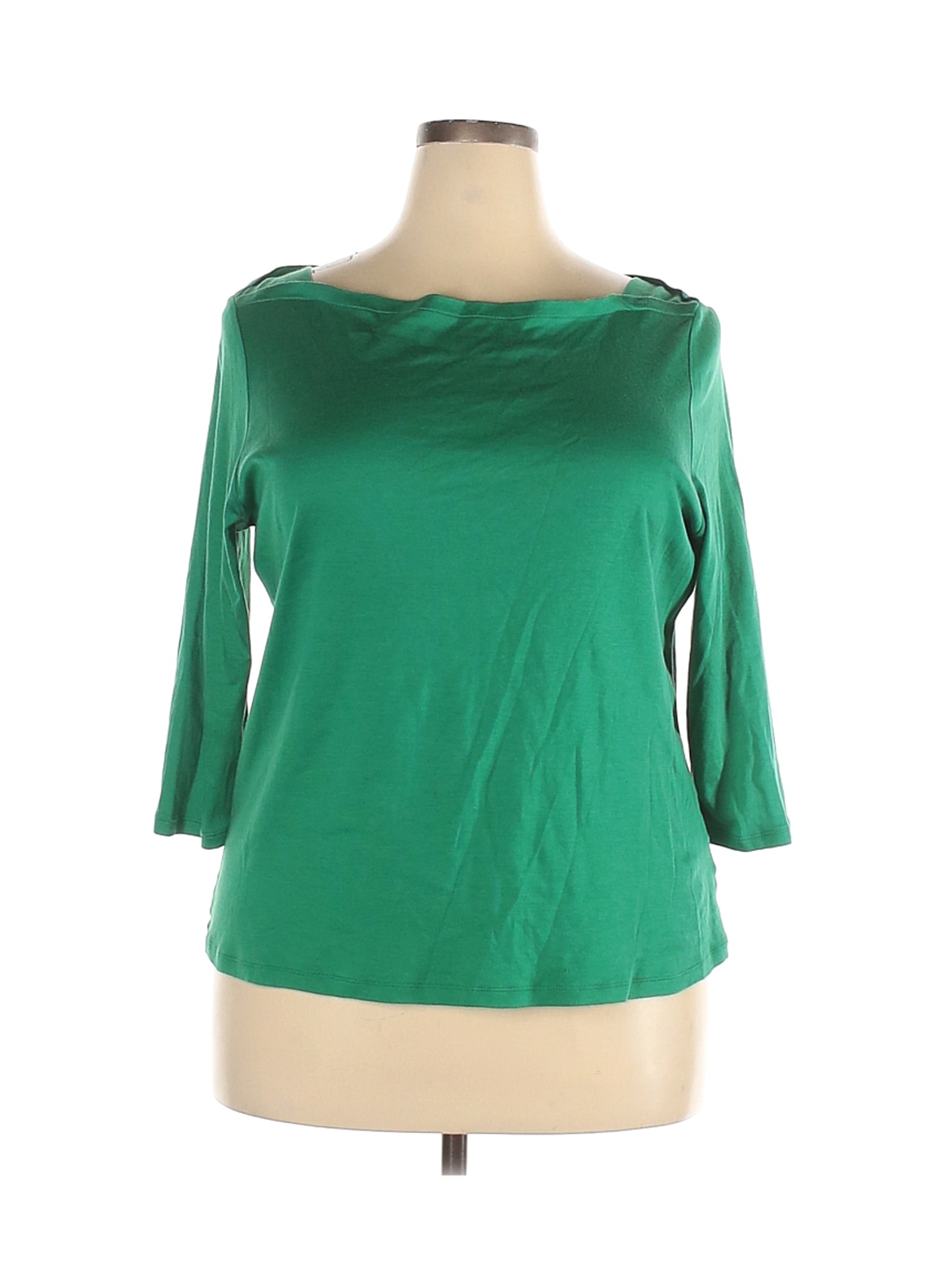 Talbots Women Green Long Sleeve T-Shirt 2X Plus | eBay
